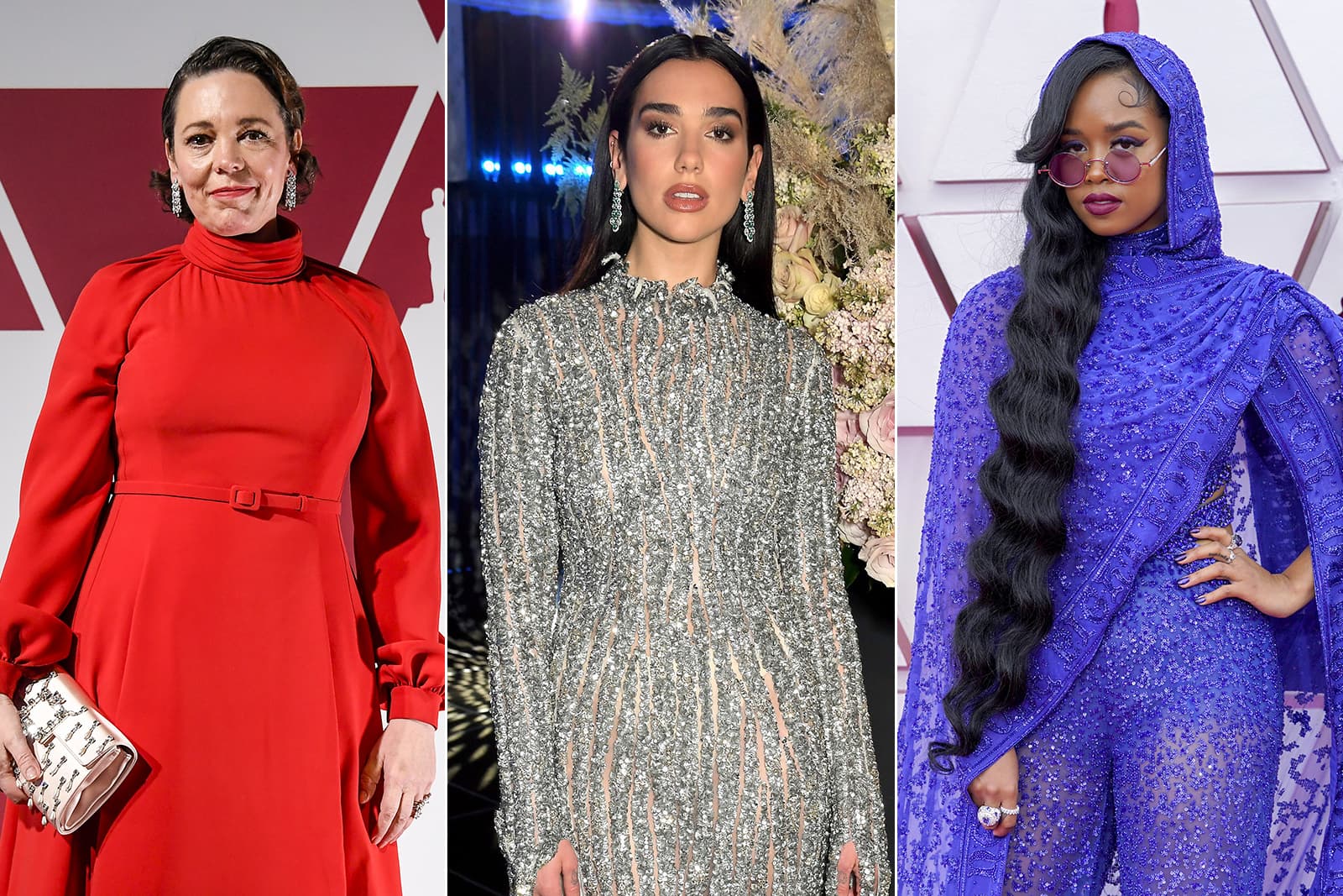 Olivia Colman and H.E.R wore Chopard diamond jewels to the 93rd Annual Academy Awards, while Dua Lipa chose the maison for her appearance at Elton John’s AIDS Foundation Oscar party