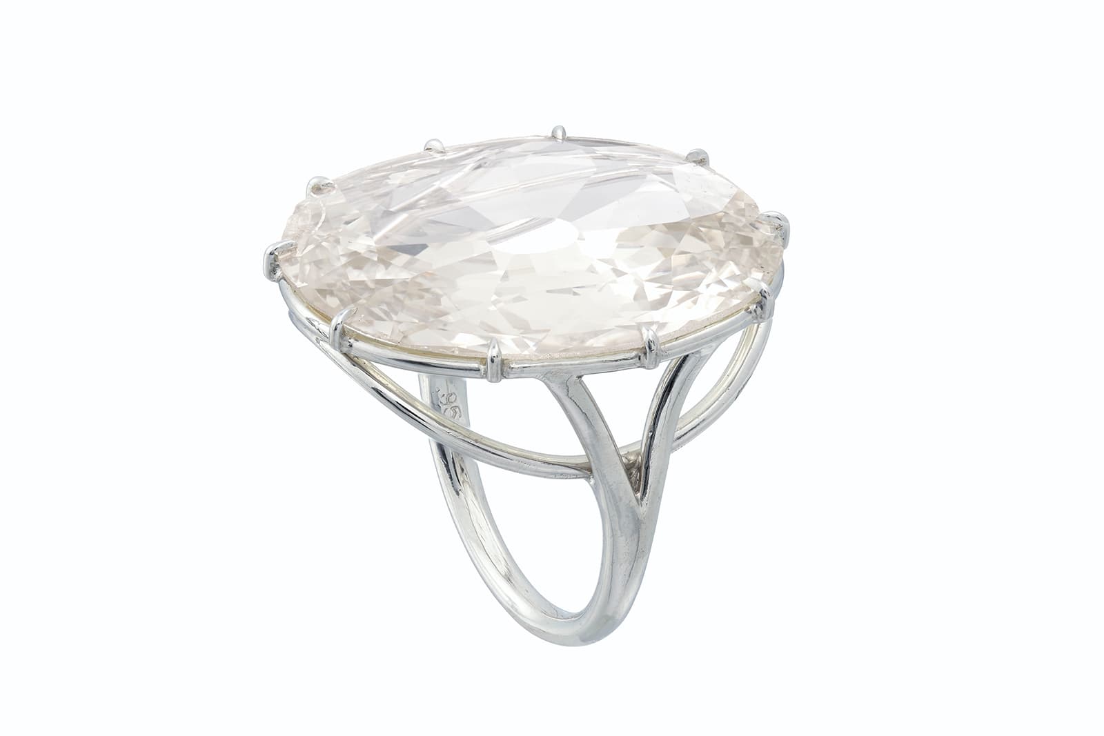  A 13.18 carat diamond ring set in platinum, sold by Christie's