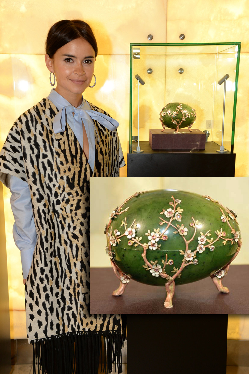 Miroslava Duma with Faberge