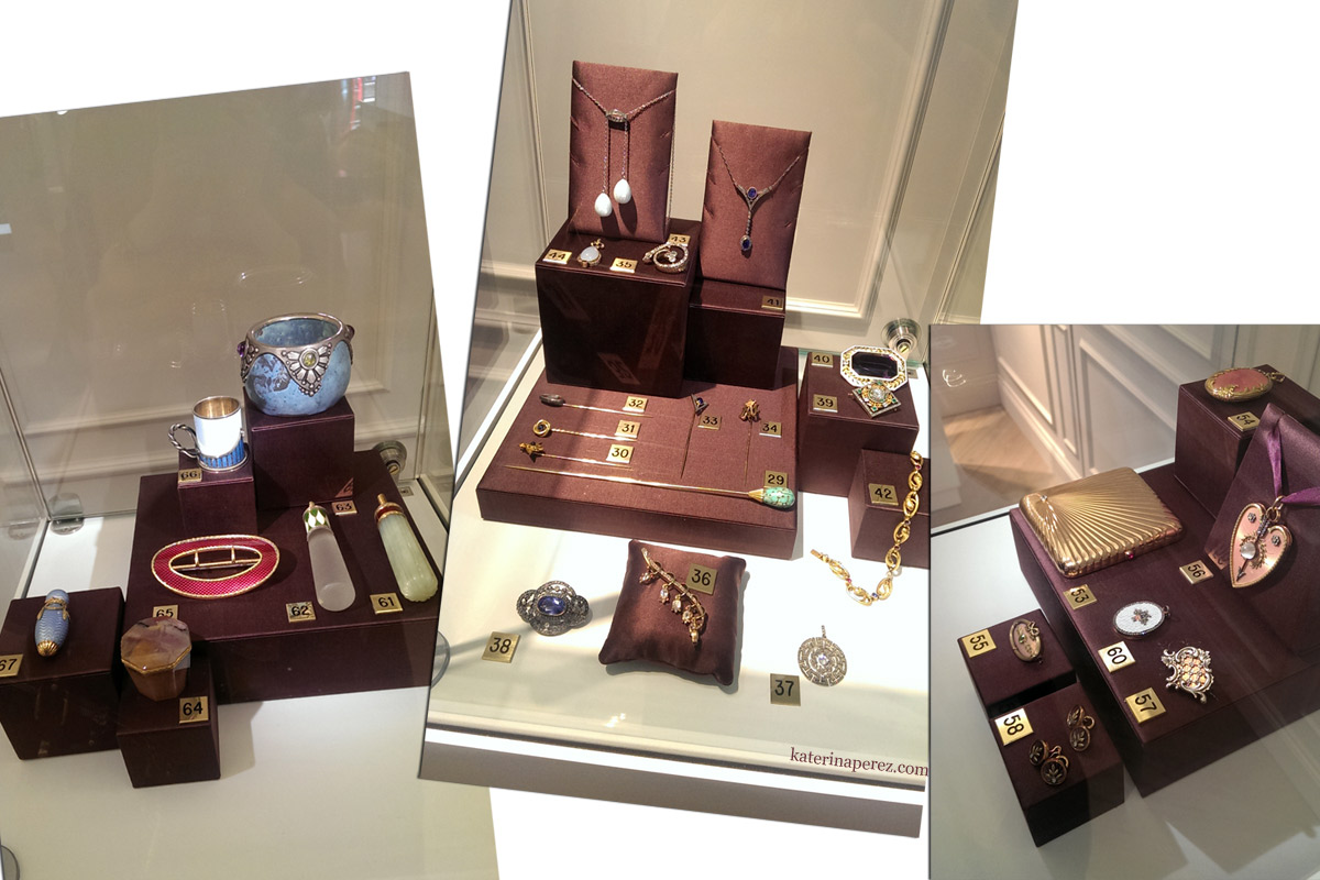 Faberge displays in Harrods фаберже харродс предметы искусства ювелирные изделия портсигары