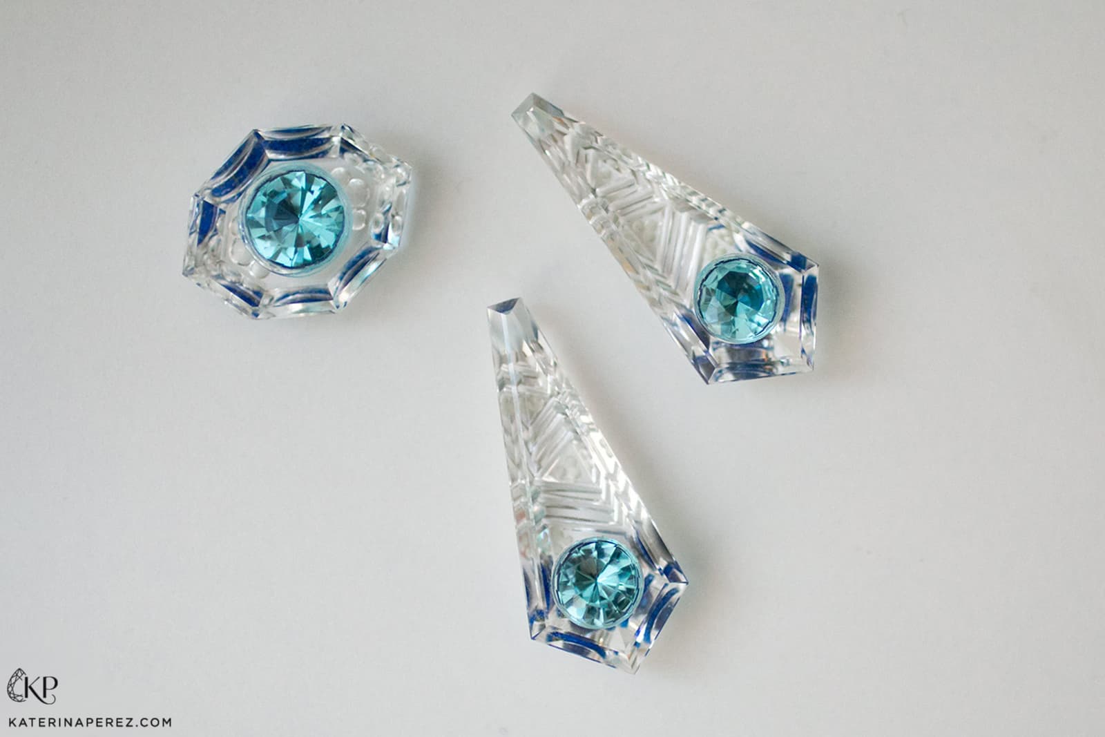 Gemstones set within cut gemstones by Fredh Jhones