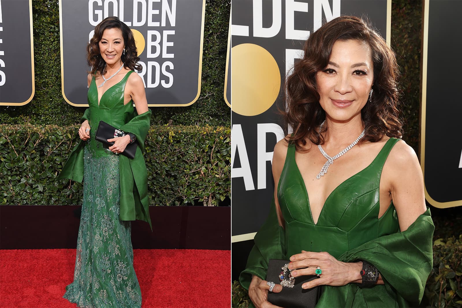  Michelle Yeoh revealed at the Golden Globe Awards in 2019 that the emerald ring she wore in the movie 'Crazy Rich Asians' is actually from her own personal collection
