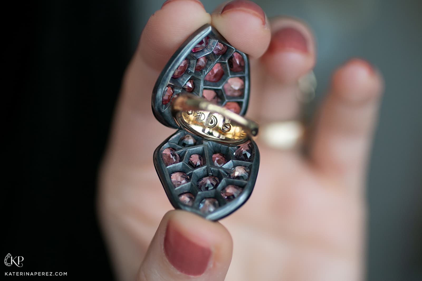  The reverse side of this Maison Alix Dumas ring highlights the skilled craftsmanship she puts into every piece of jewellery  