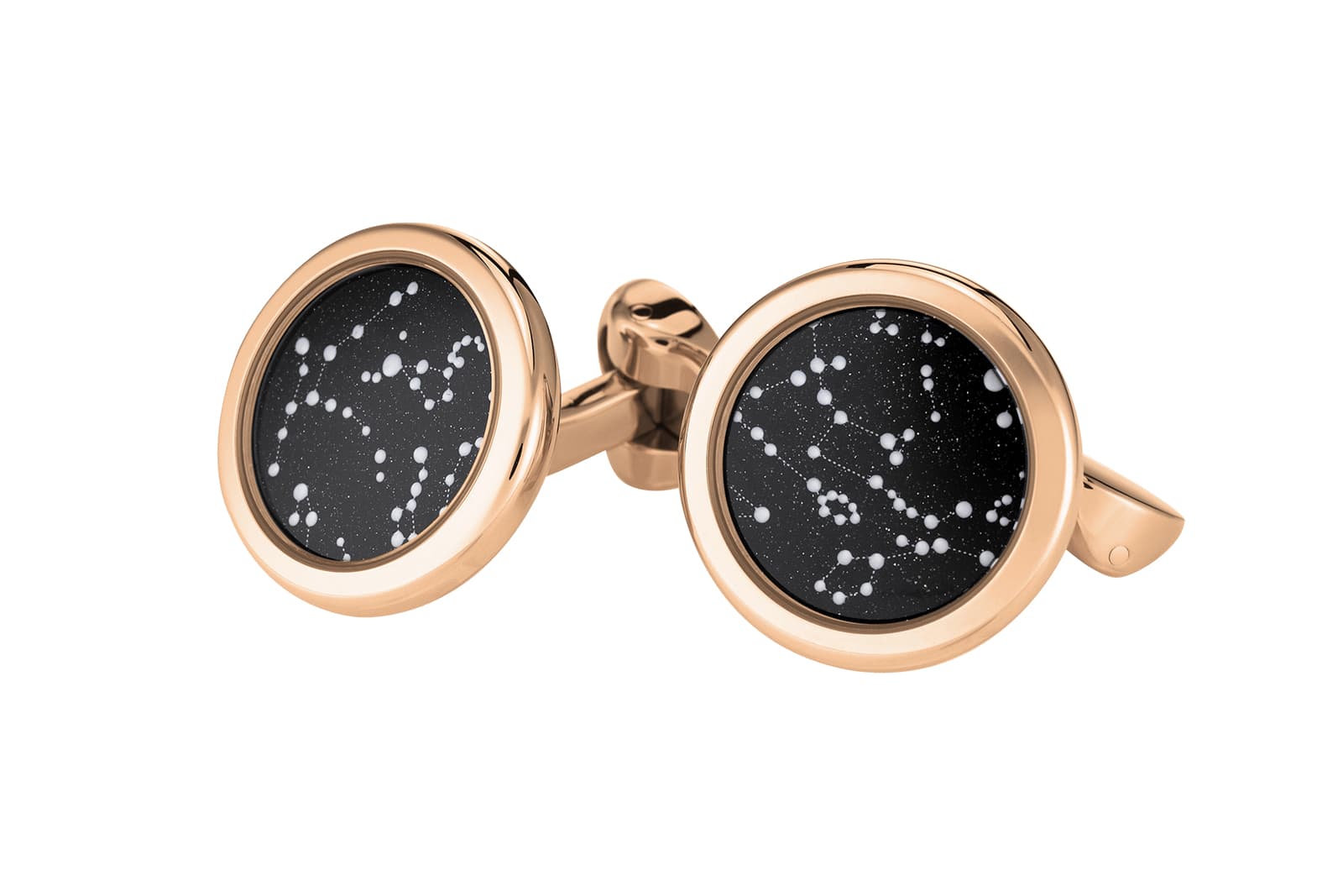  Van Cleef & Arpels Midnight in Paris cufflinks in rose gold