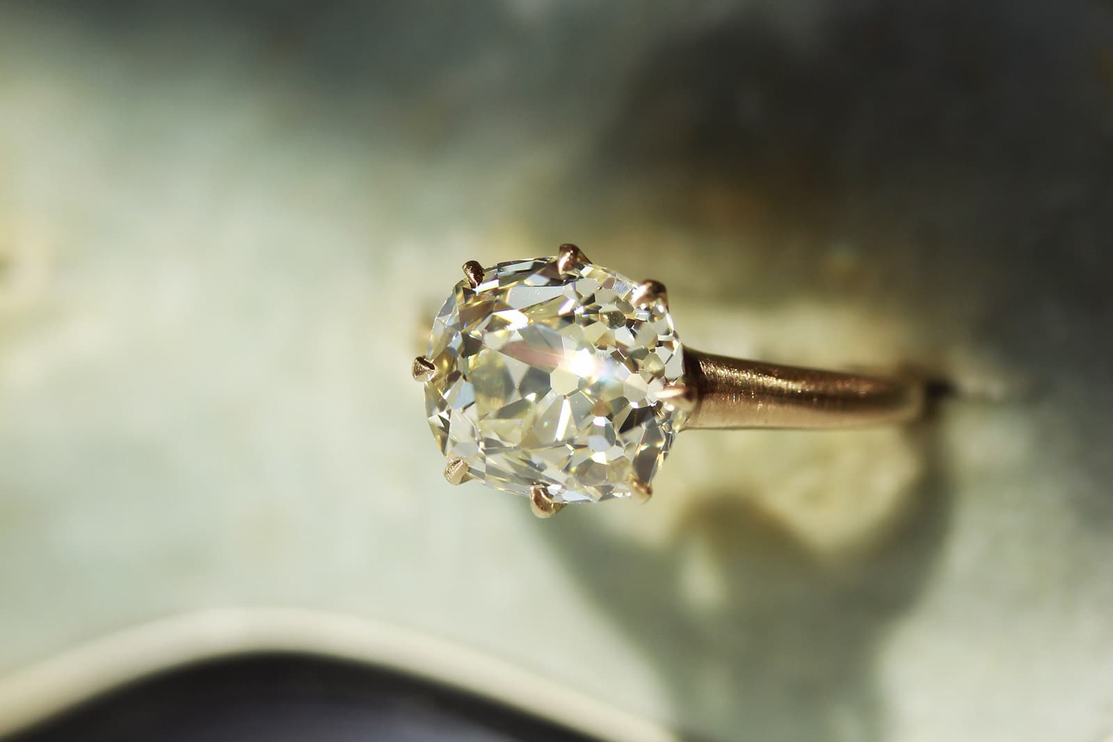  Victor Barboné diamond solitaire engagement ring 