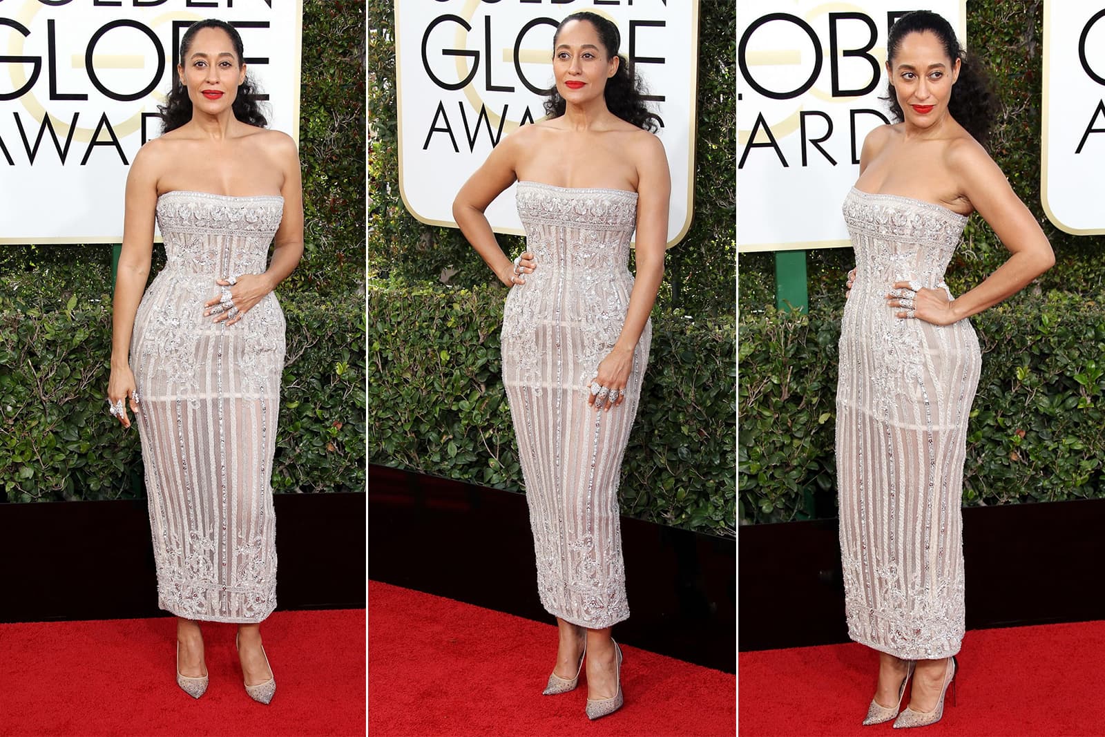  Actress Tracee Ellis Ross at the 2017 Golden Globe Awards 