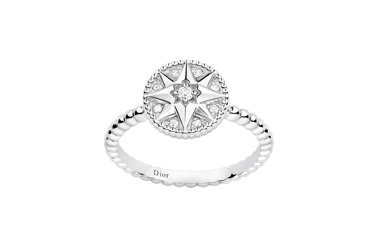  Dior Rose des Vents ring in white gold with diamonds
