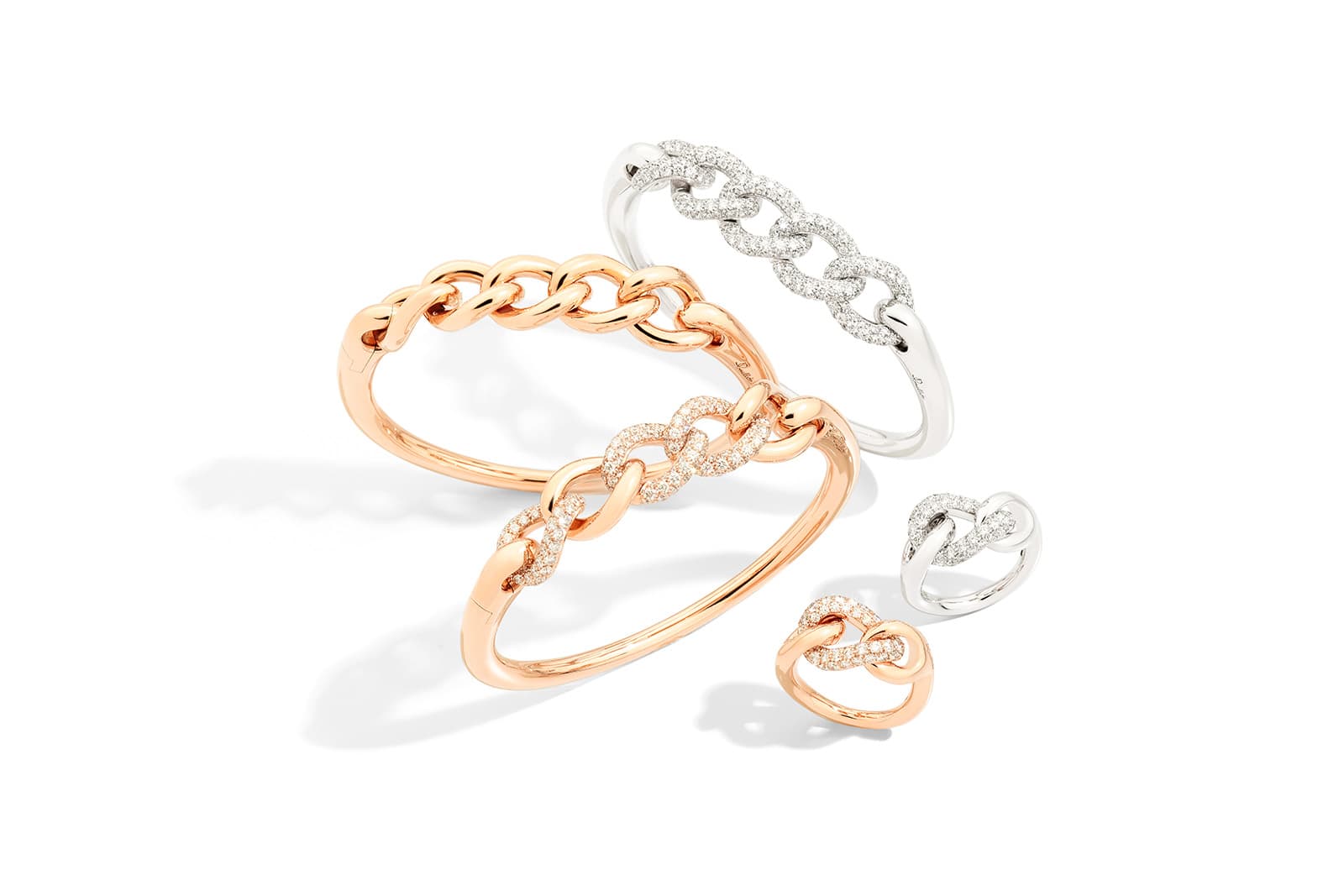  Pomellato Catene bangles and rings 