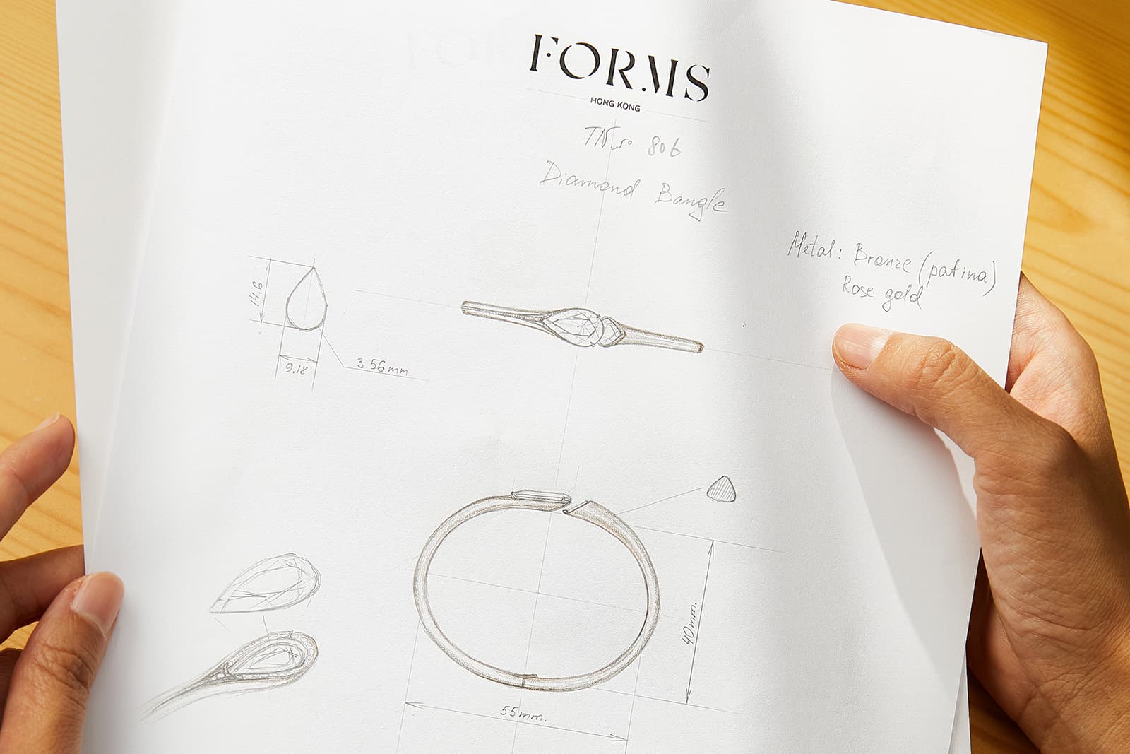  The MUSE collection of bangles was designed by FORMS to suit the modern woman