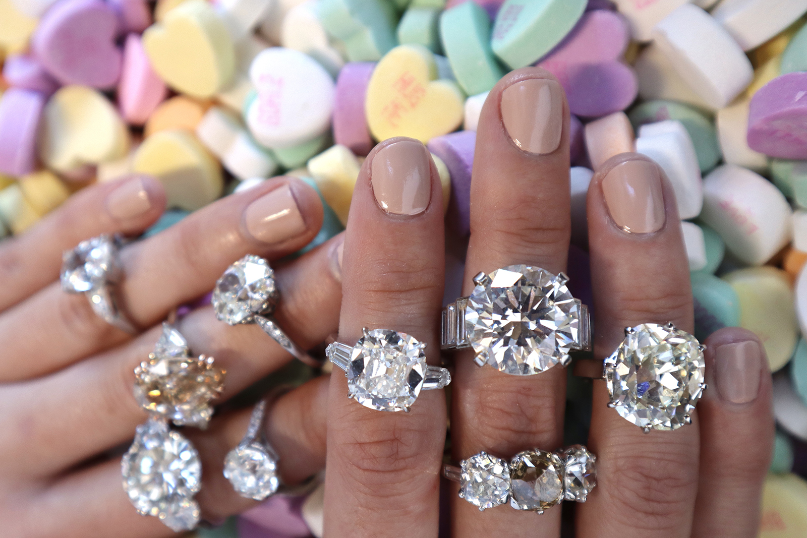  A selection of vintage and retro diamond engagement rings from Jack Weir & Sons