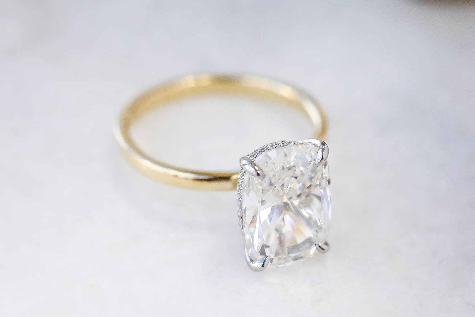  The 'hidden halo' style is growing in popularity according to Sam Karmeil of IceRock Diamonds