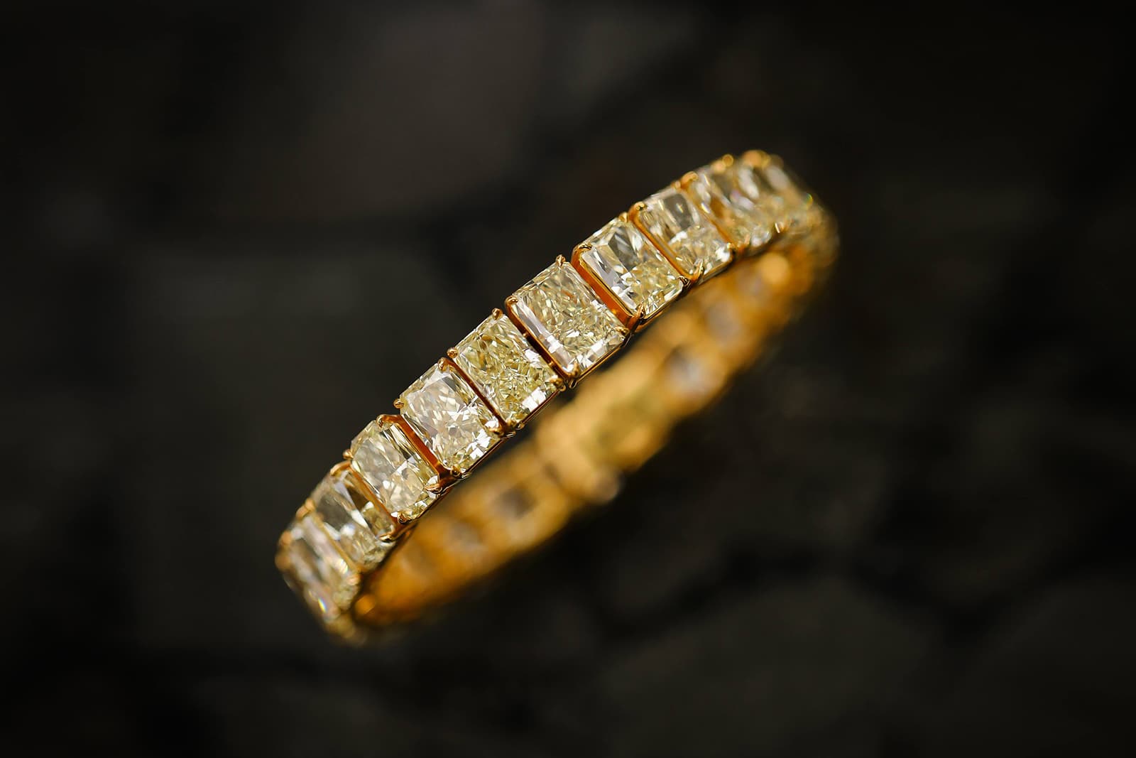  IceRock Diamonds yellow diamond full eternity ring 