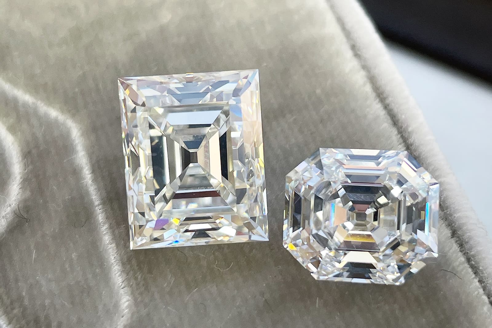  Sam Karmiel of IceRock Diamonds is a particular fan of asscher-cut diamonds