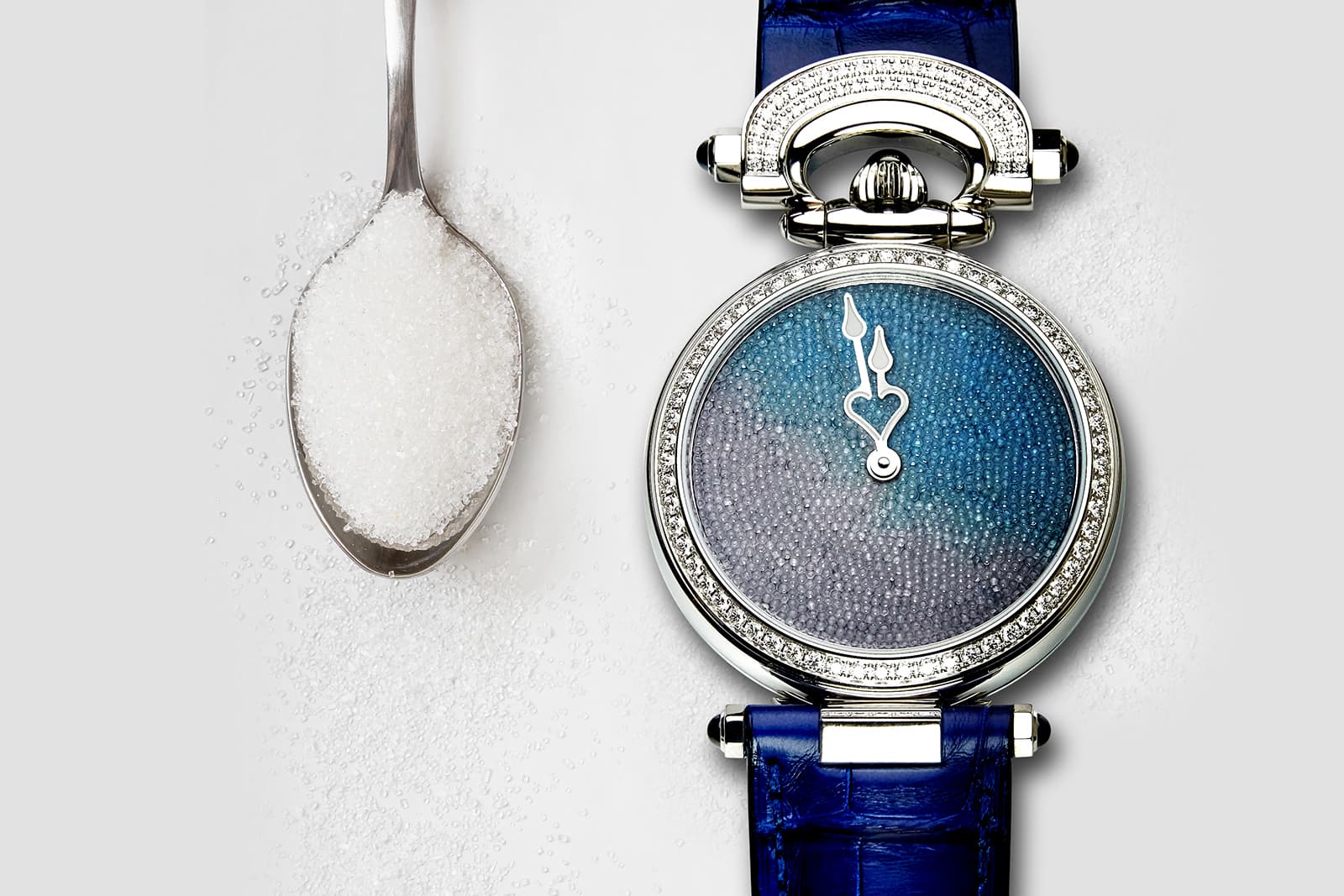  The Bovet Miss Audrey Sweet Art watch has a colour gradient dial crafted using sugar crystals 