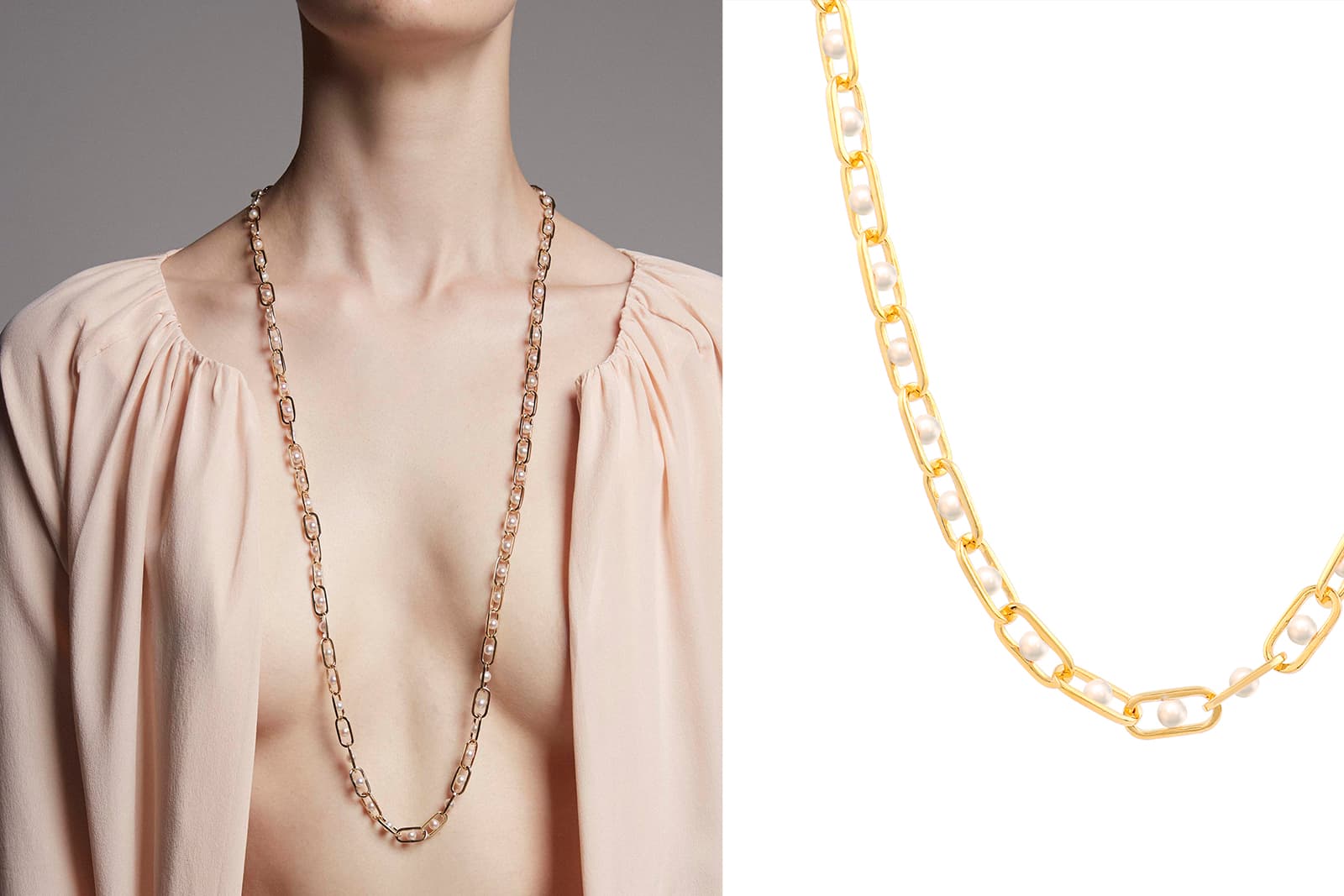  State Property Unfold Allegory Major necklace with Akoya pearls 