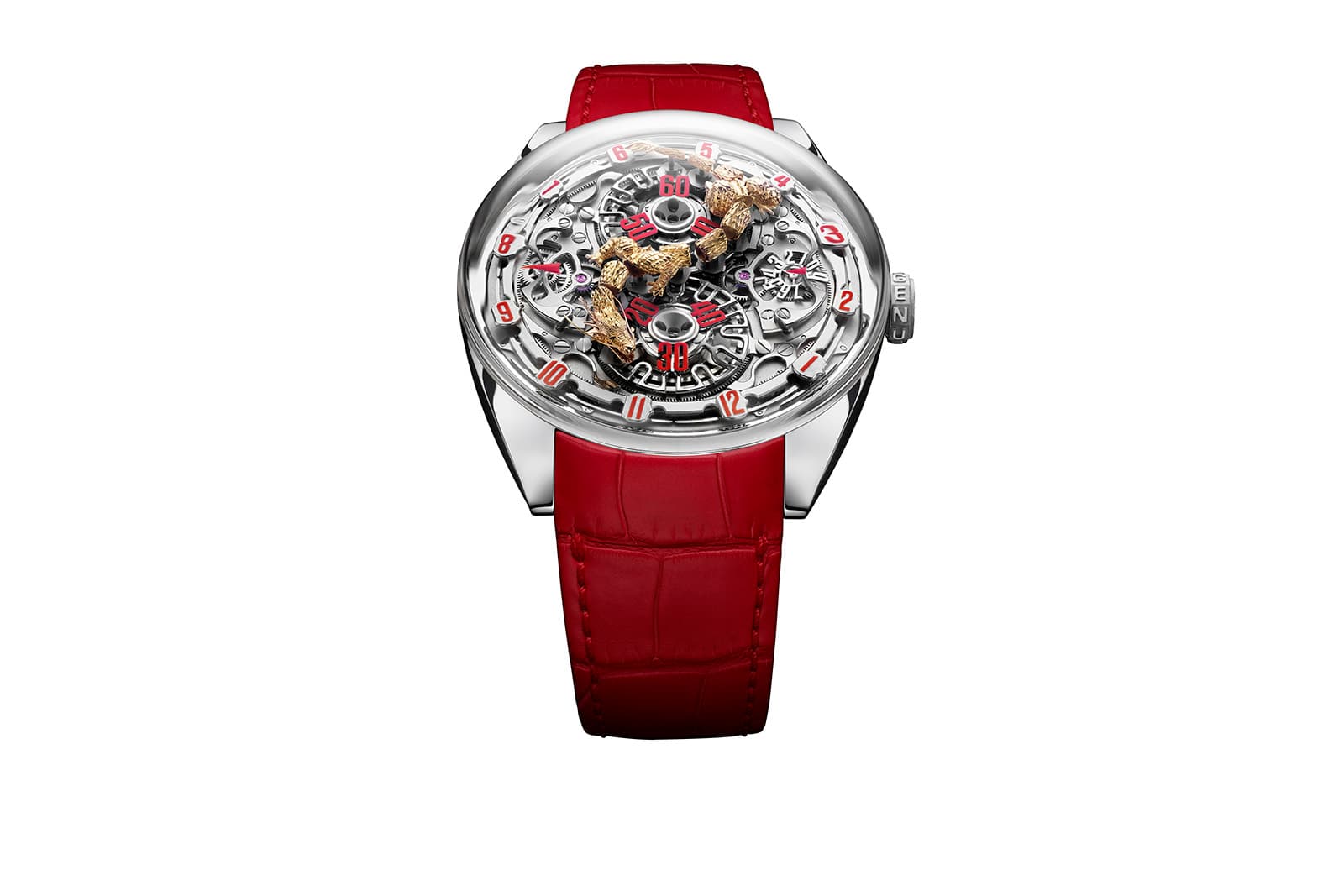  The GENUS Dragon watch is decorated with an articulated dragon made of 11 segments in 18k gold