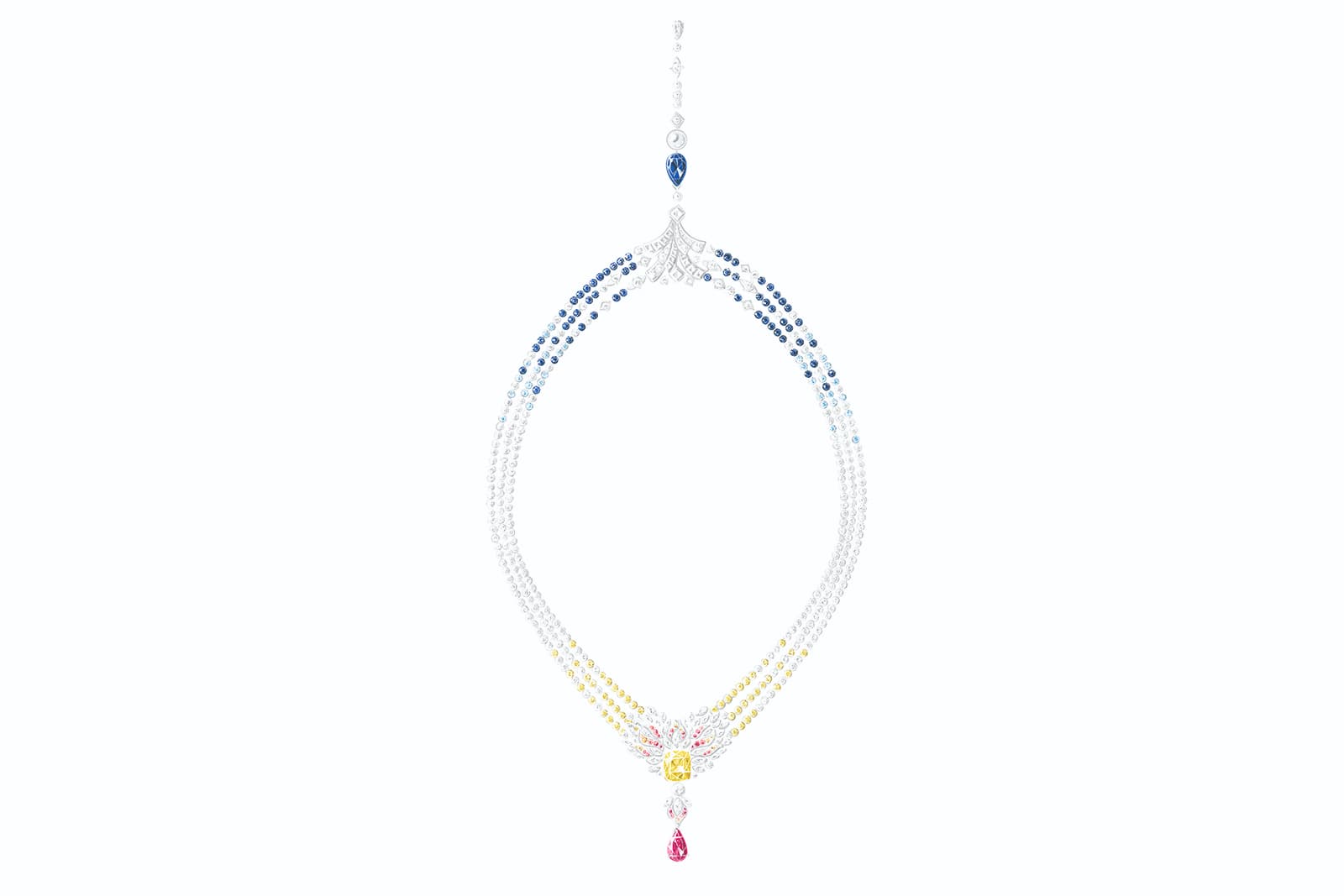  The Piaget Extraordinary Lights High Jewellery necklace in the design and development phase 