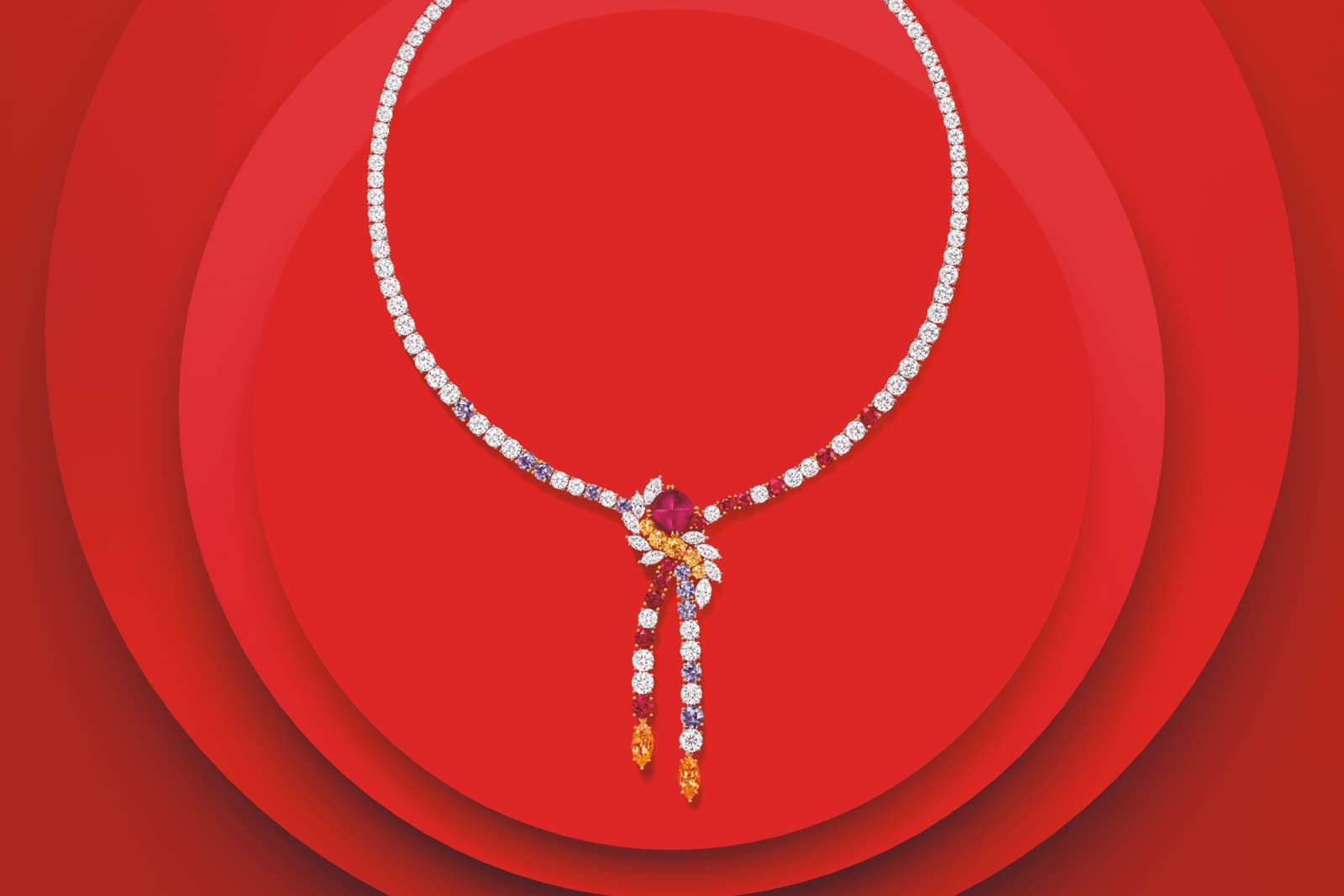  Harry Winston O - Winston Obsession Dancing Flame necklace from the LOVE Collection