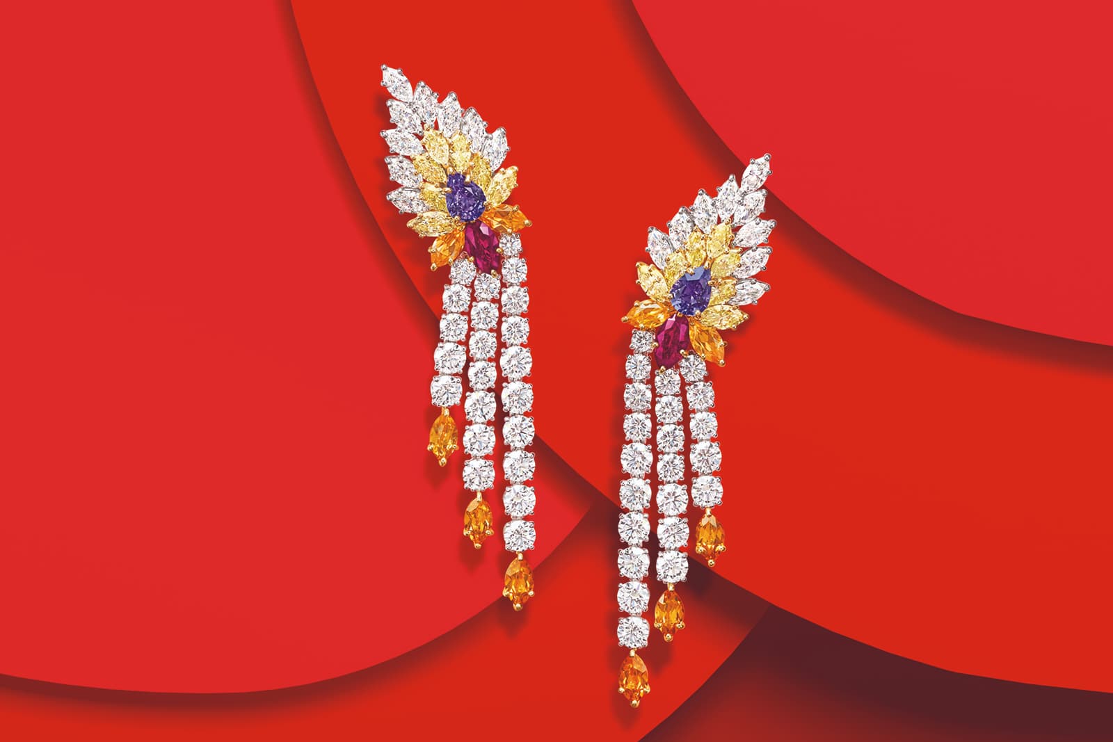  Harry Winston O - Winston Obsession Dancing Flame earrings from the LOVE Collection