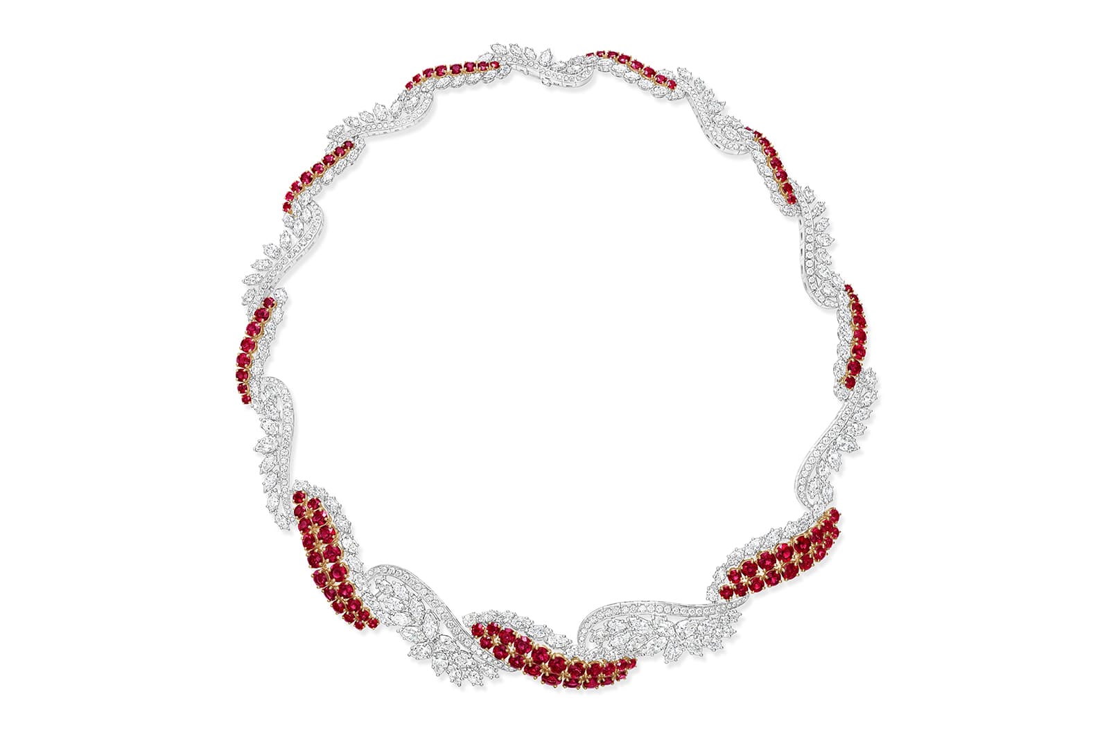 Harry Winston E - Winston Eternal Endless Love ruby and diamond necklace from the LOVE Collection
