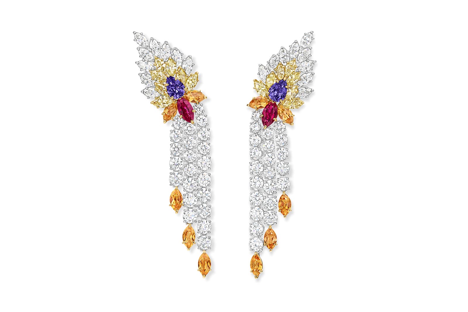  Harry Winston O - Winston Obsession Dancing Flames High Jewellery earrings from the LOVE Collection
