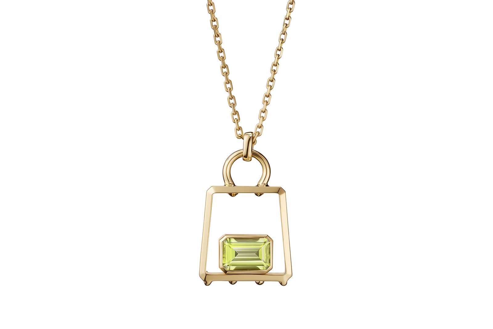 Zeemou Zeng ‘The Art of Travel’ Collection pendant with Fuli Gemstones peridot