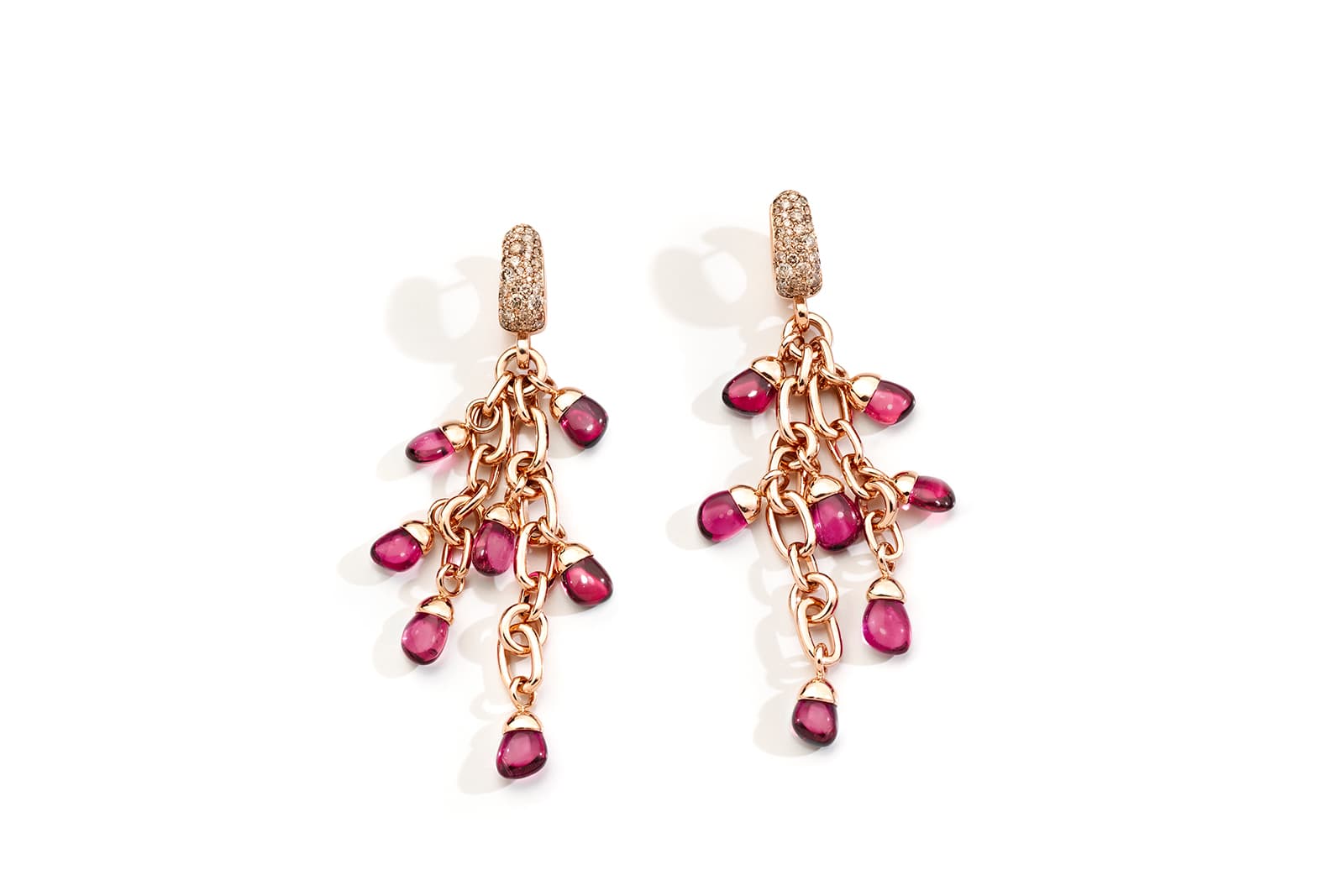  La Gioia di Pomellato red tourmaline earrings 