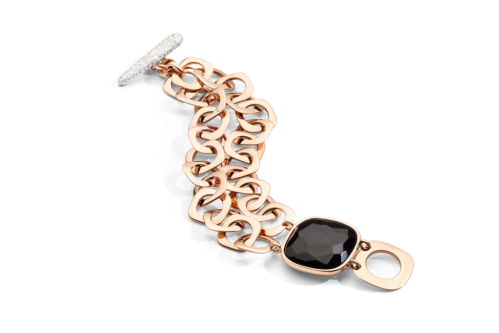  La Gioia di Pomellato T-Bar bracelet with faceted jet  