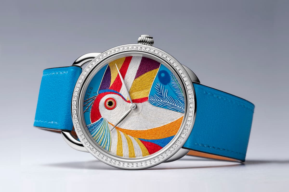 The Hermès Arceau Toucan de Paradis timepiece 