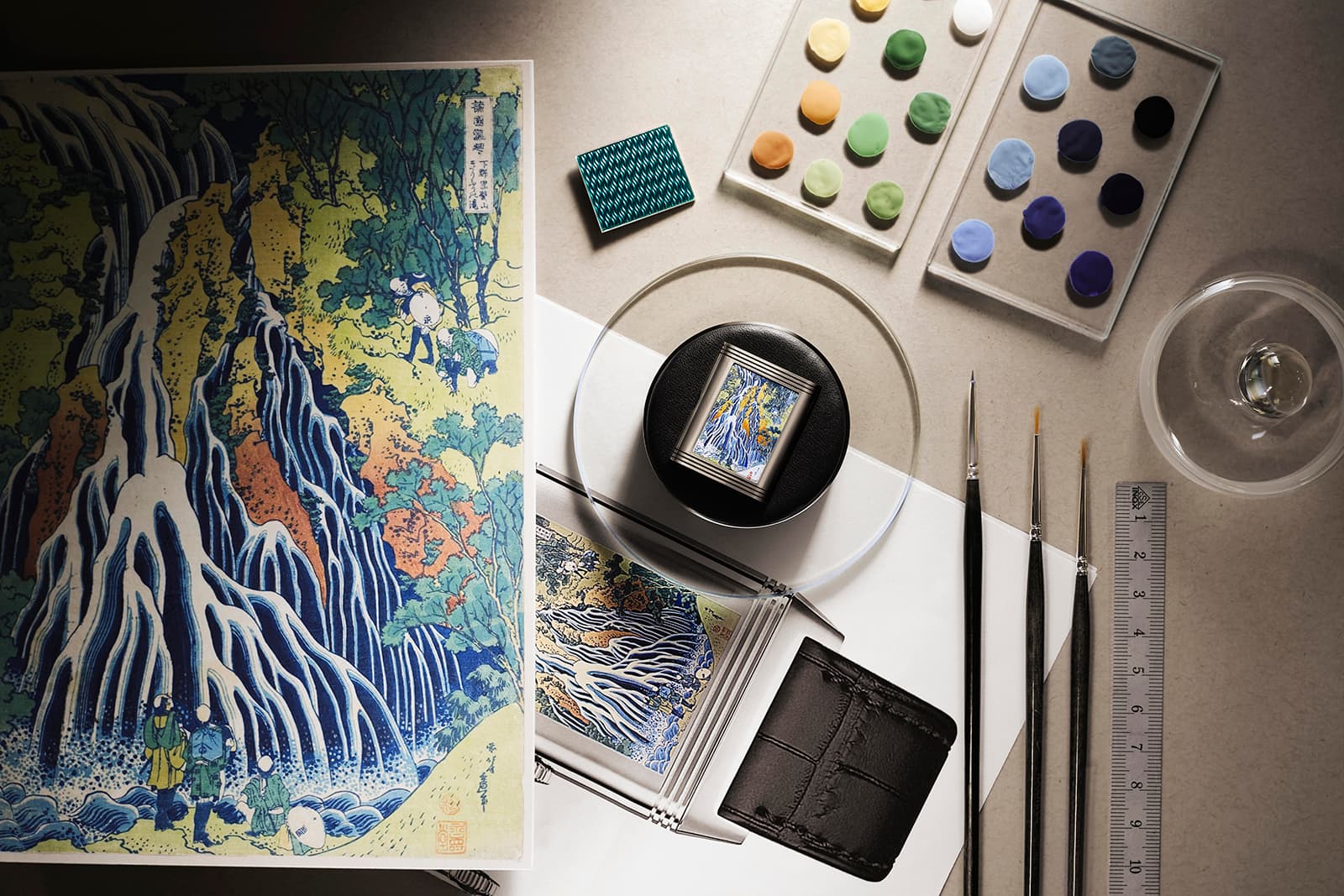  The Jaeger LeCoultre Reverso Hokusai ‘Kirifuri Waterfall’ is inspired by the work of Japanese artist, Katsushika Hokusai 
