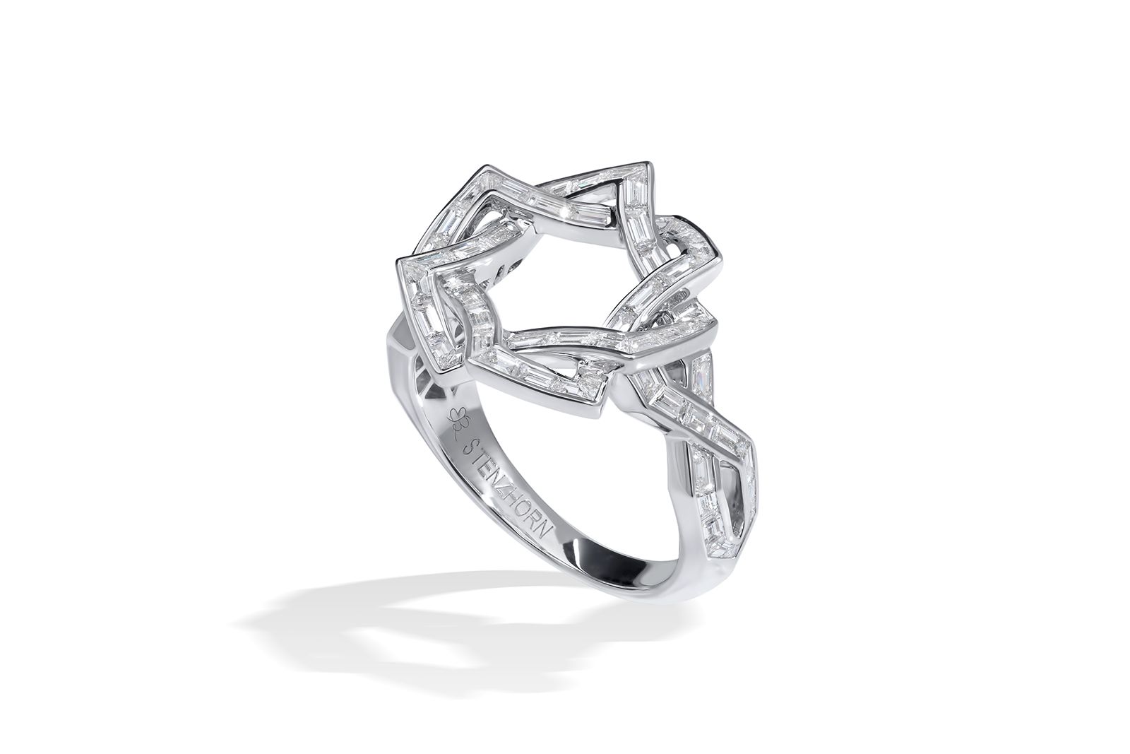  Stenzhorn Secret Circles Collection ring with diamonds in 18k white gold 