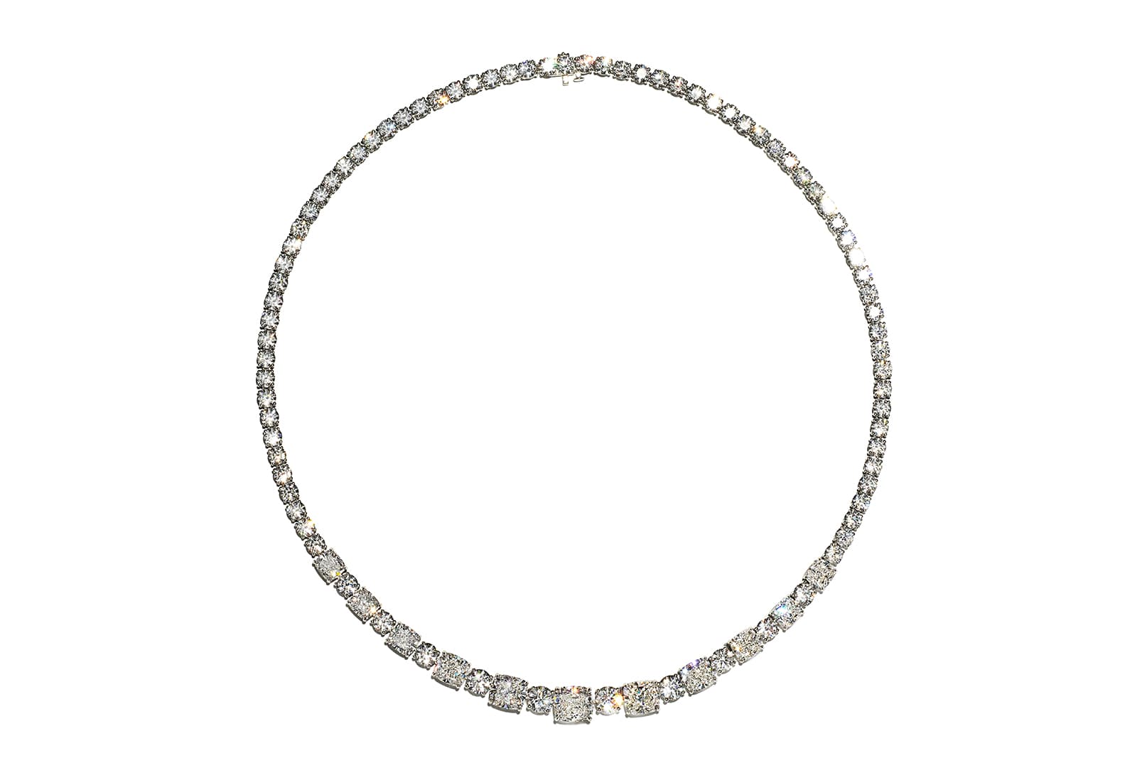Tiffany & Co. diamond necklace that features in the Beyoncé and Jay-Z About Love campaign