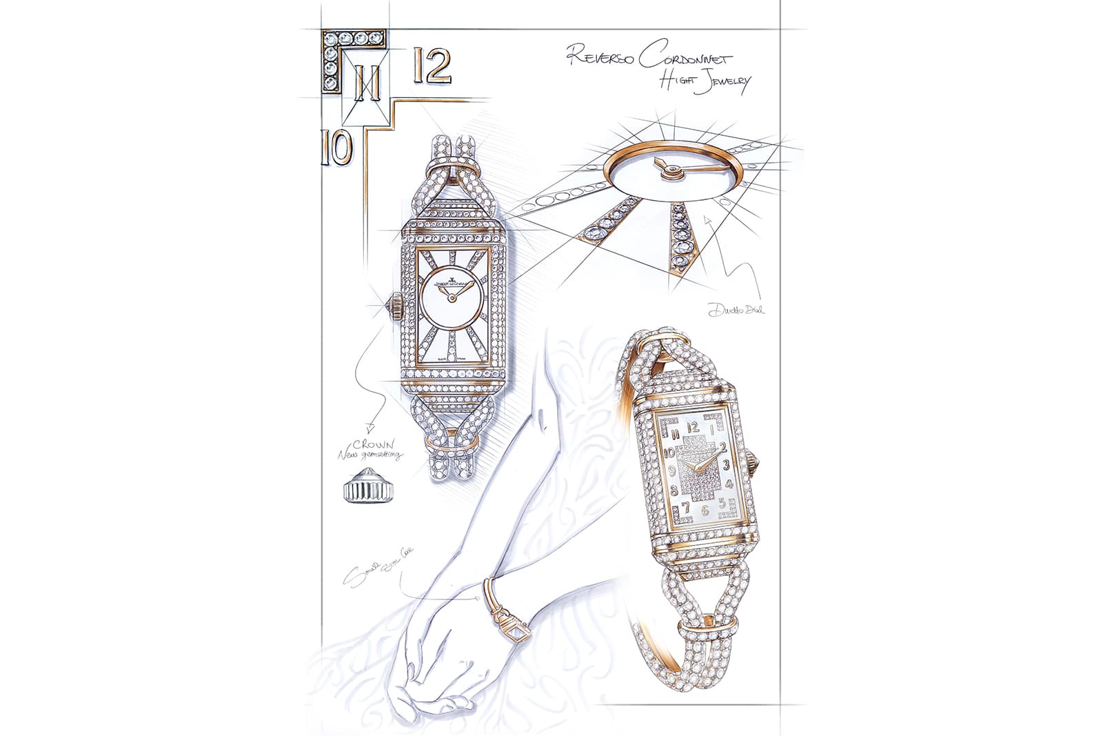  Designing the Jaeger-LeCoultre Reverso One Cordonnet Jewellery timepiece with more than 1,000 diamonds