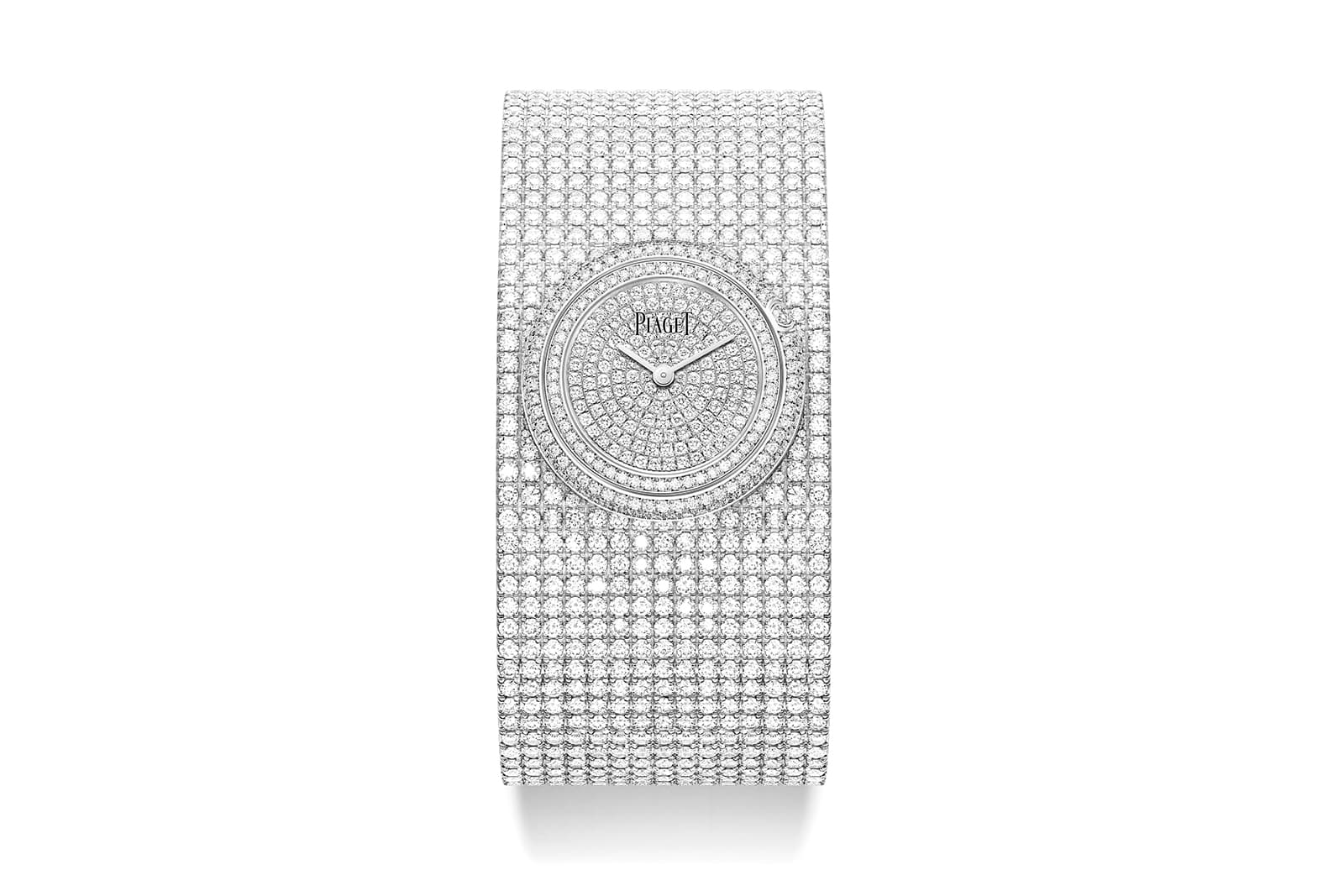  Piaget Possession Cuff watch with 32 carats of brilliant-cut diamonds 