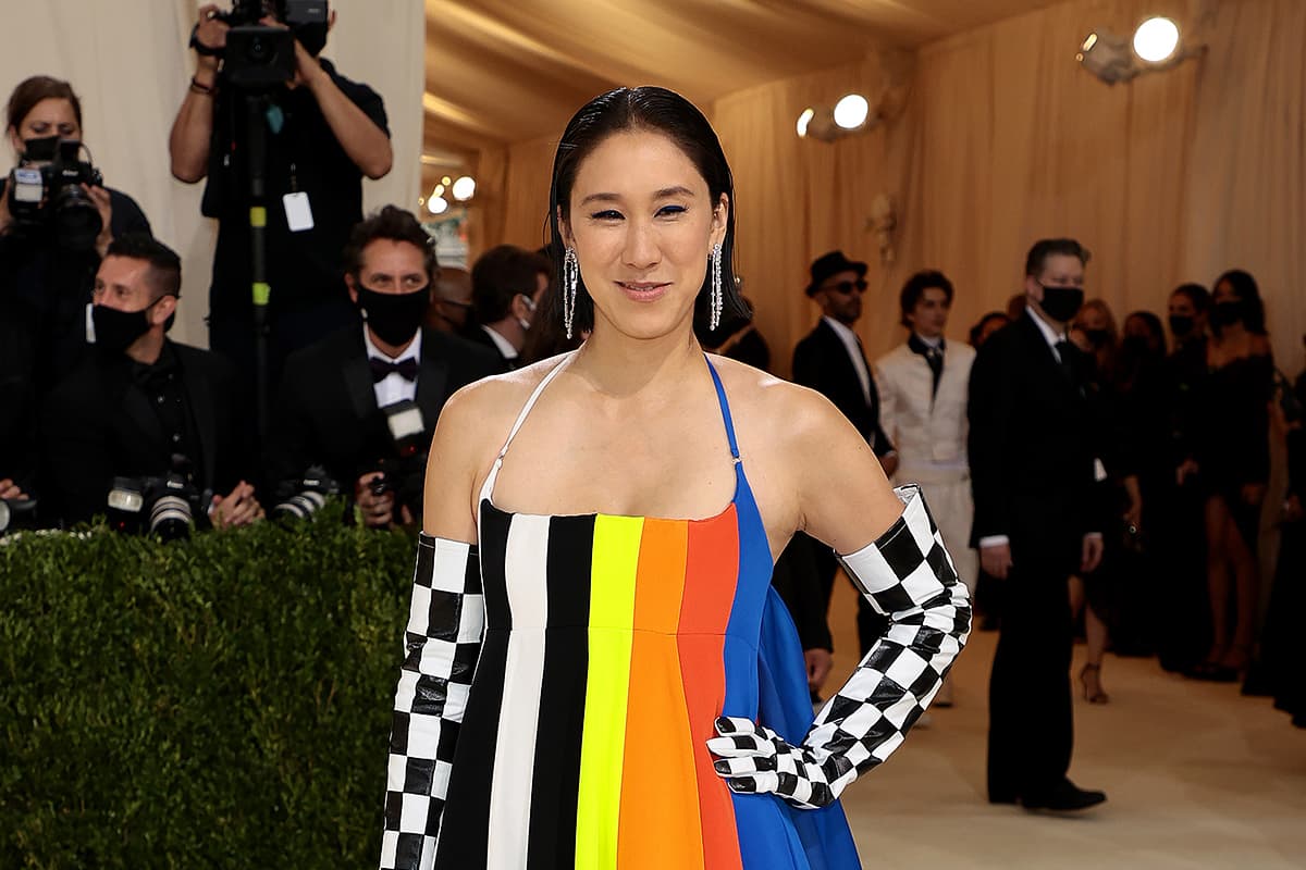  Instagram's director of fashion partnerships, Eva Chen, at the Met Gala 2021 wearing De Beers diamond jewellery 