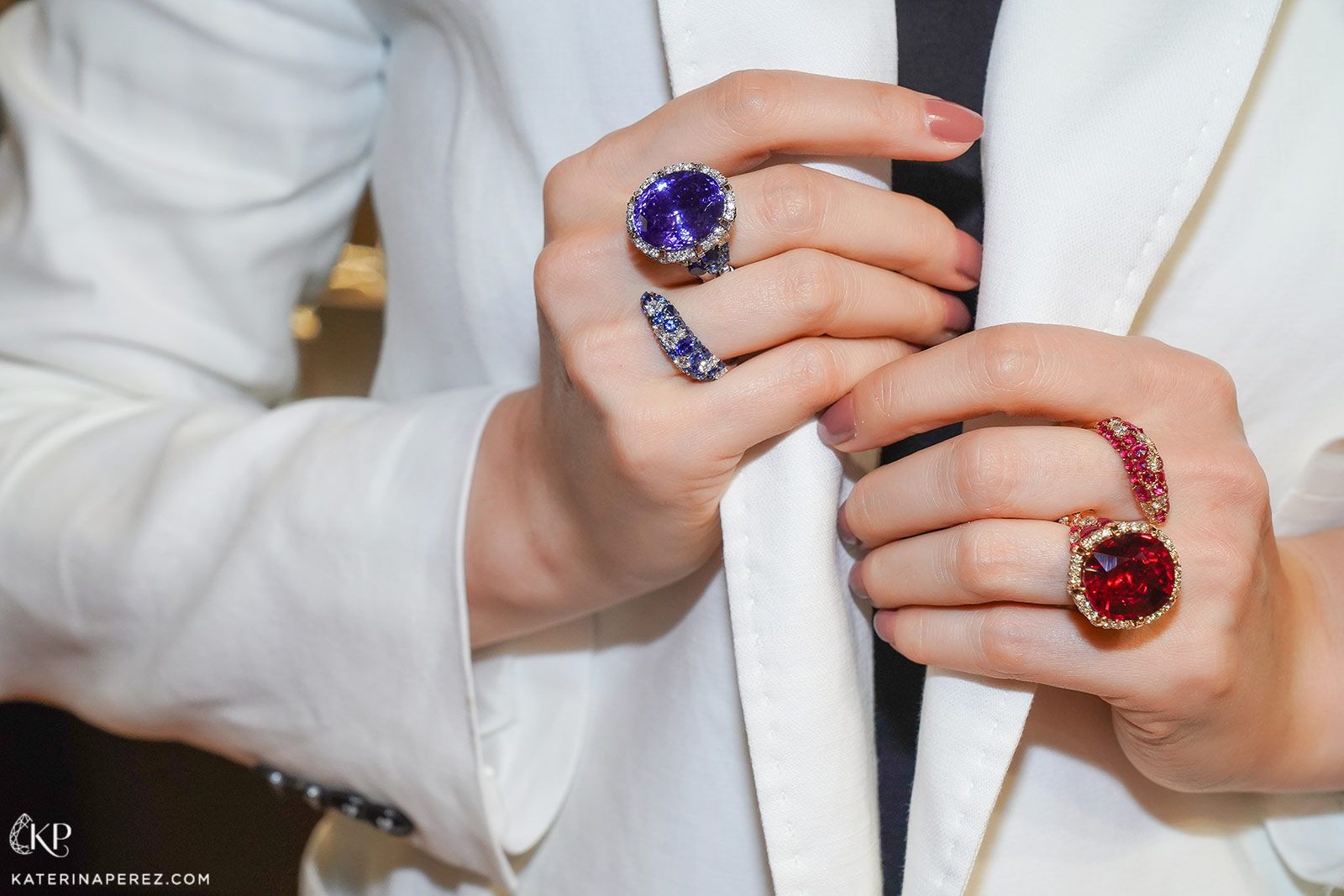  Giovanni Ferraris Gioielli rings from the Anastasia Collection, photographed at Vicenzaoro 2021