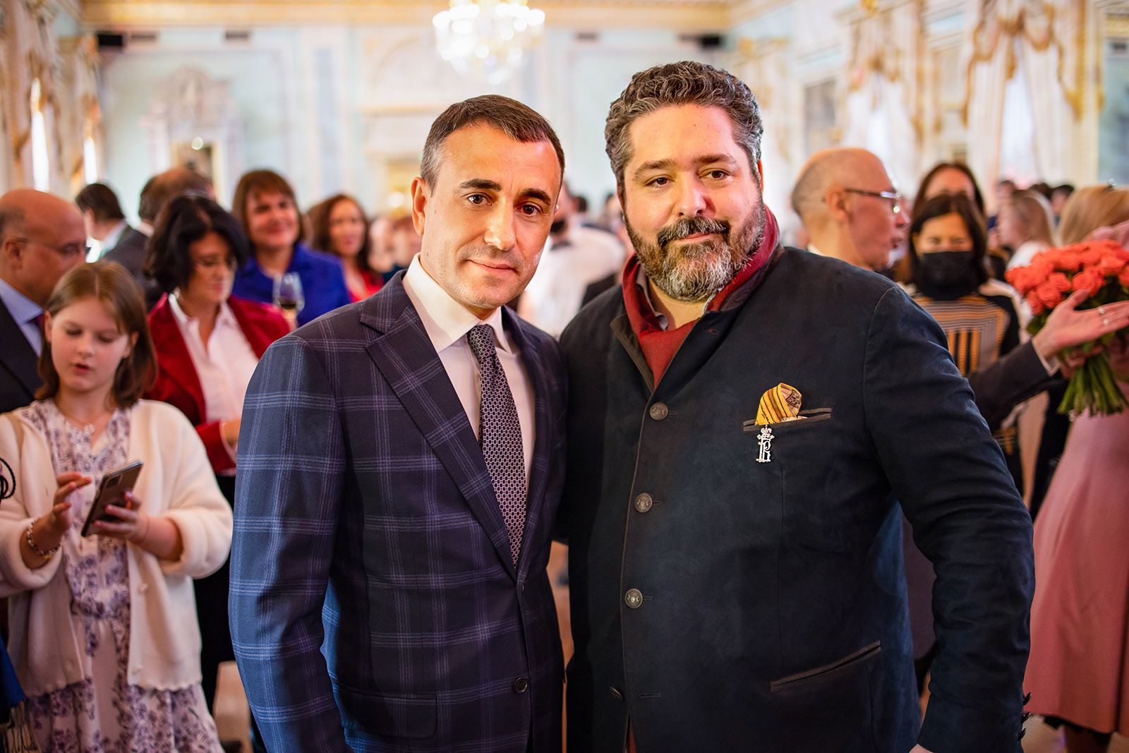  Alexander Chamovskikh, founder of the eponymous Yekaterinburg jewellery house, with Grand Duke George Mikhailovich