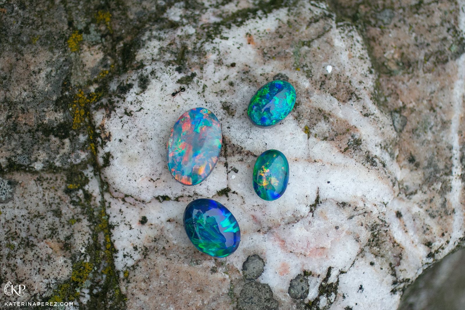  A variety of opals with different colours and patterns by Emil Weis Opals 