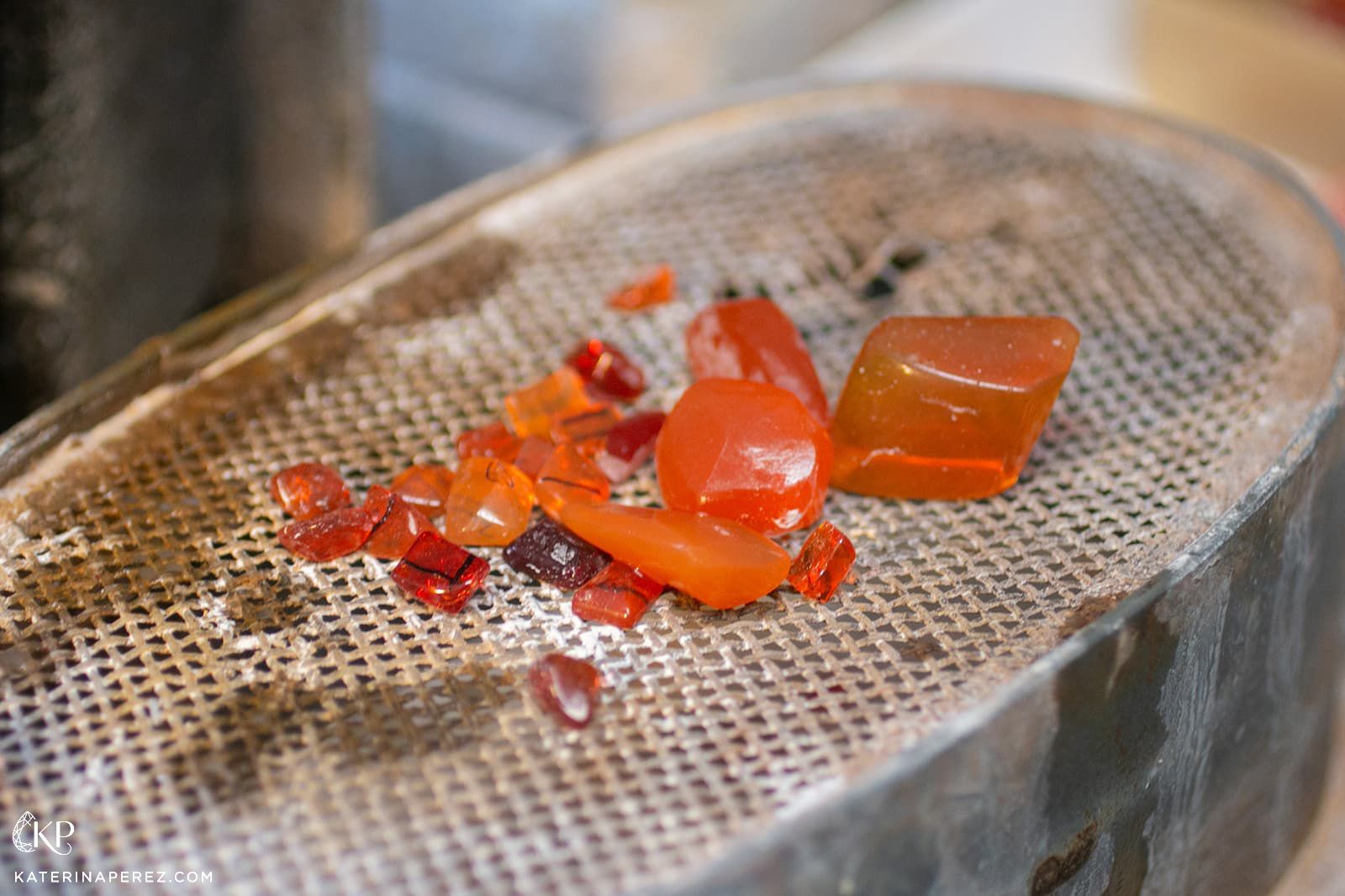  A selection of rough Mexican fire opal ready for finishing at Emil Weis Opals 