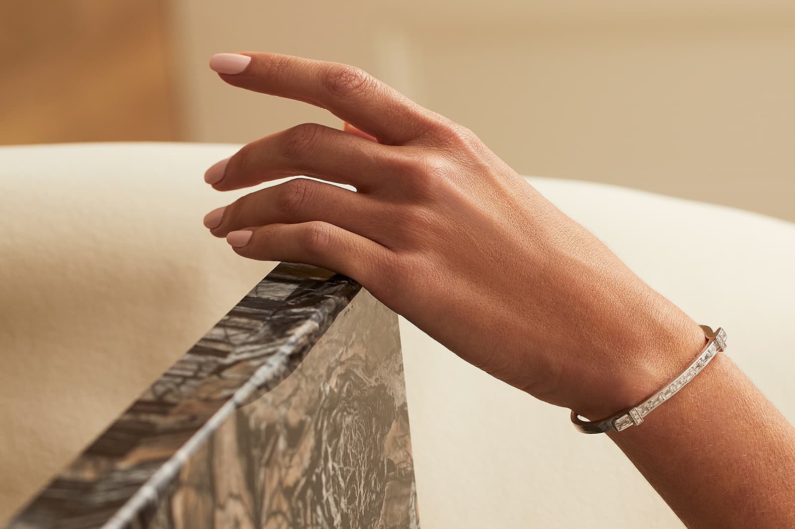 Boodles Trapeze bracelet with Ashoka diamonds