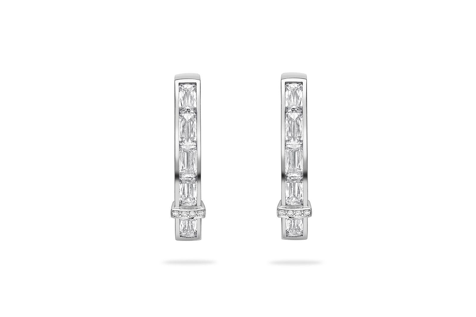  Boodles Trapeze earrings with Ashoka diamonds set in platinum 