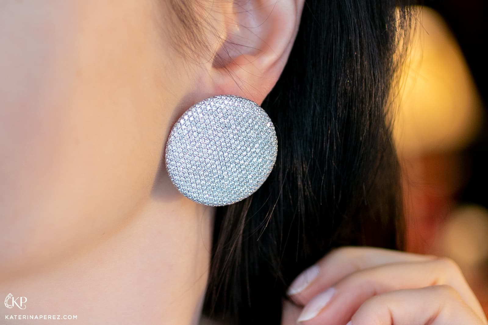 Vhernier pavé diamond earrings 
