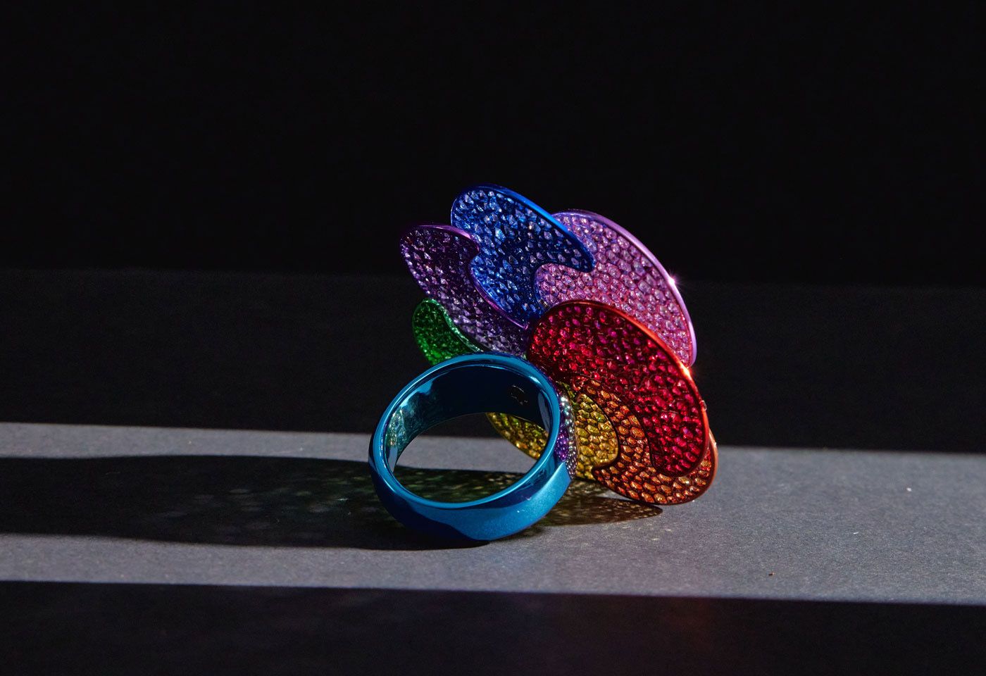  Faith Jewels Rainbow Ring