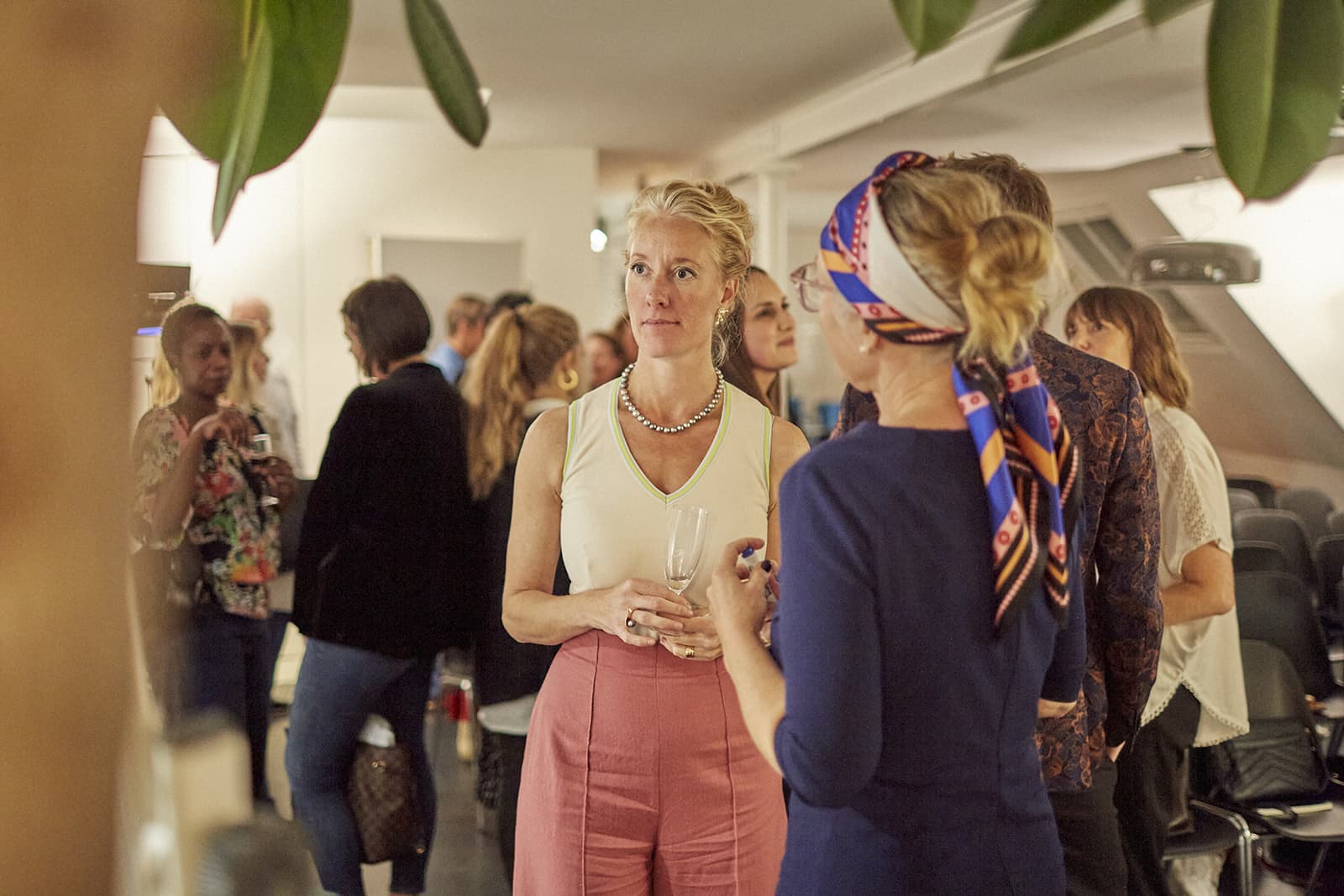  Kira Høg Kampmann of Marc’Harit with event moderator, Camilla Frederiksen