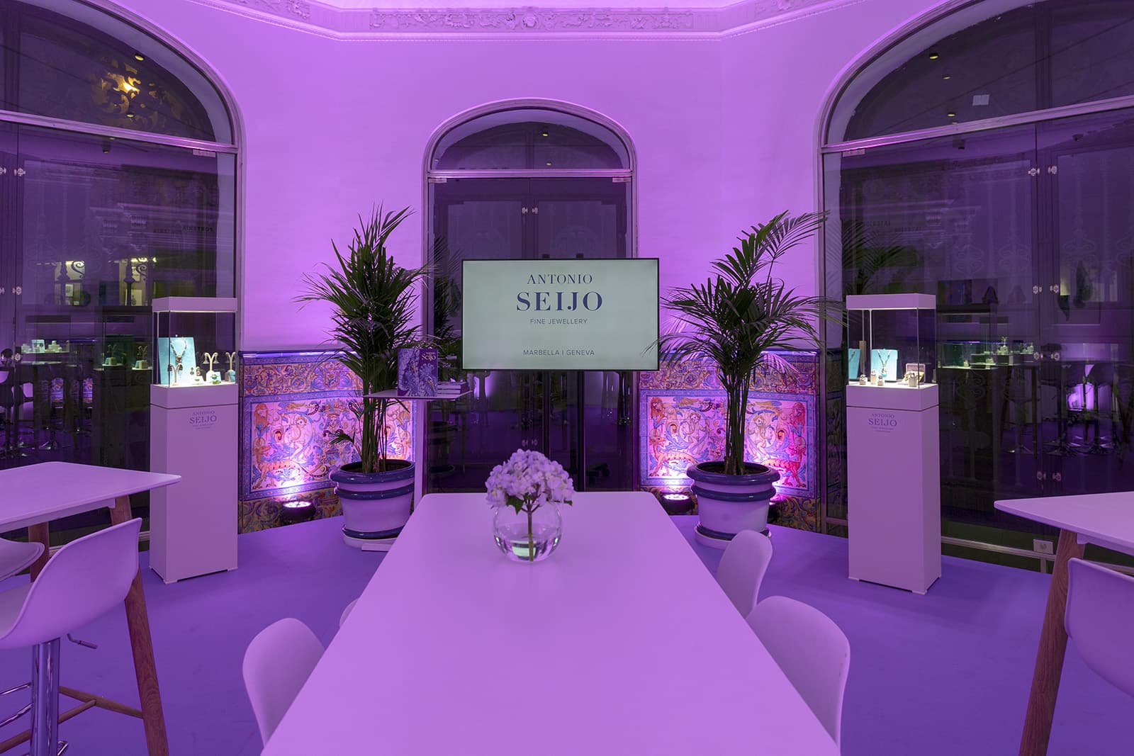  The exhibition space for a display of Antonio Seijo jewels at the Thyssen-Bornemisza National Museum in Madrid, Spain, to celebrate the launch of his new book