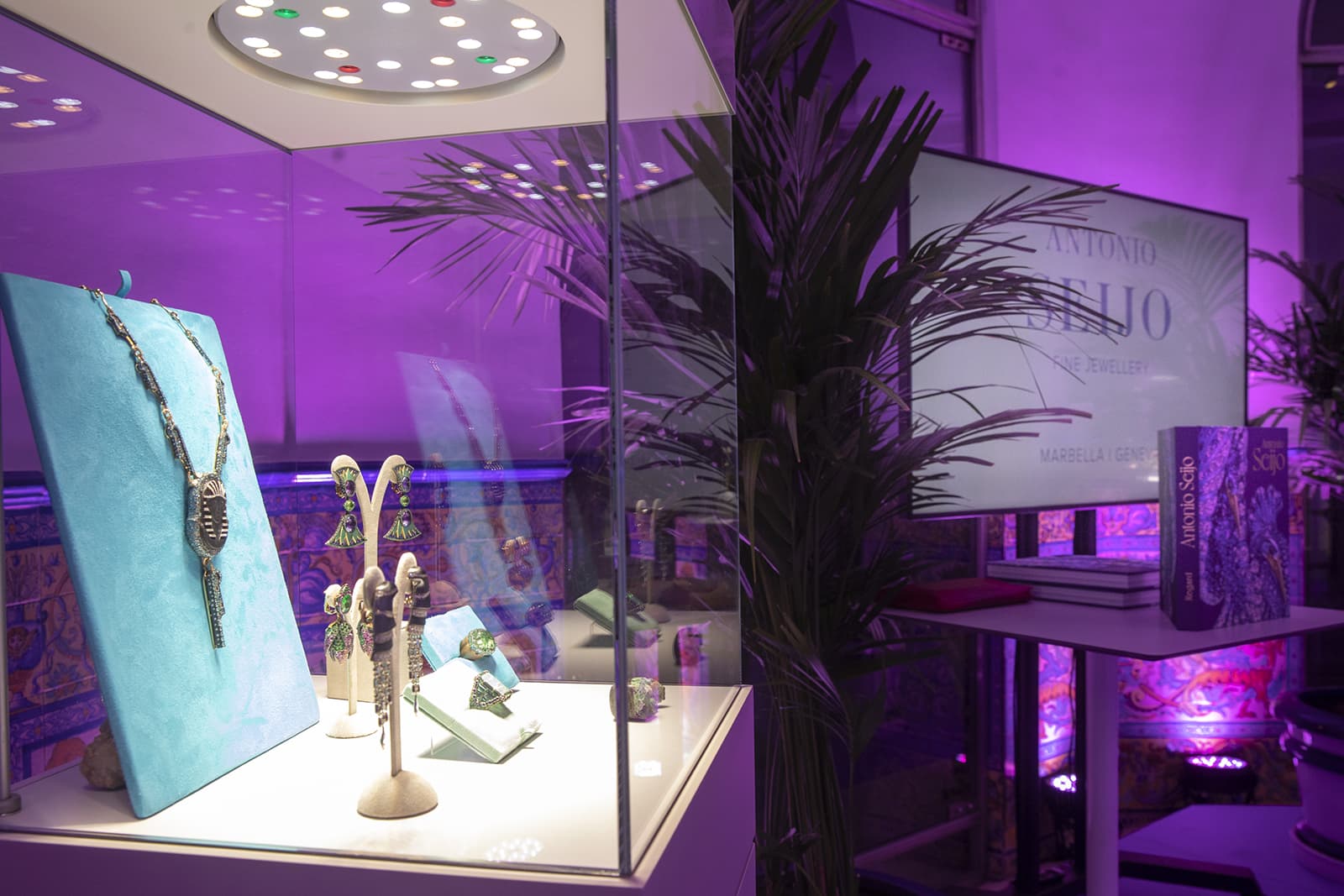  Antonio Seijo jewels on display at the Thyssen-Bornemisza National Museum in Madrid, Spain