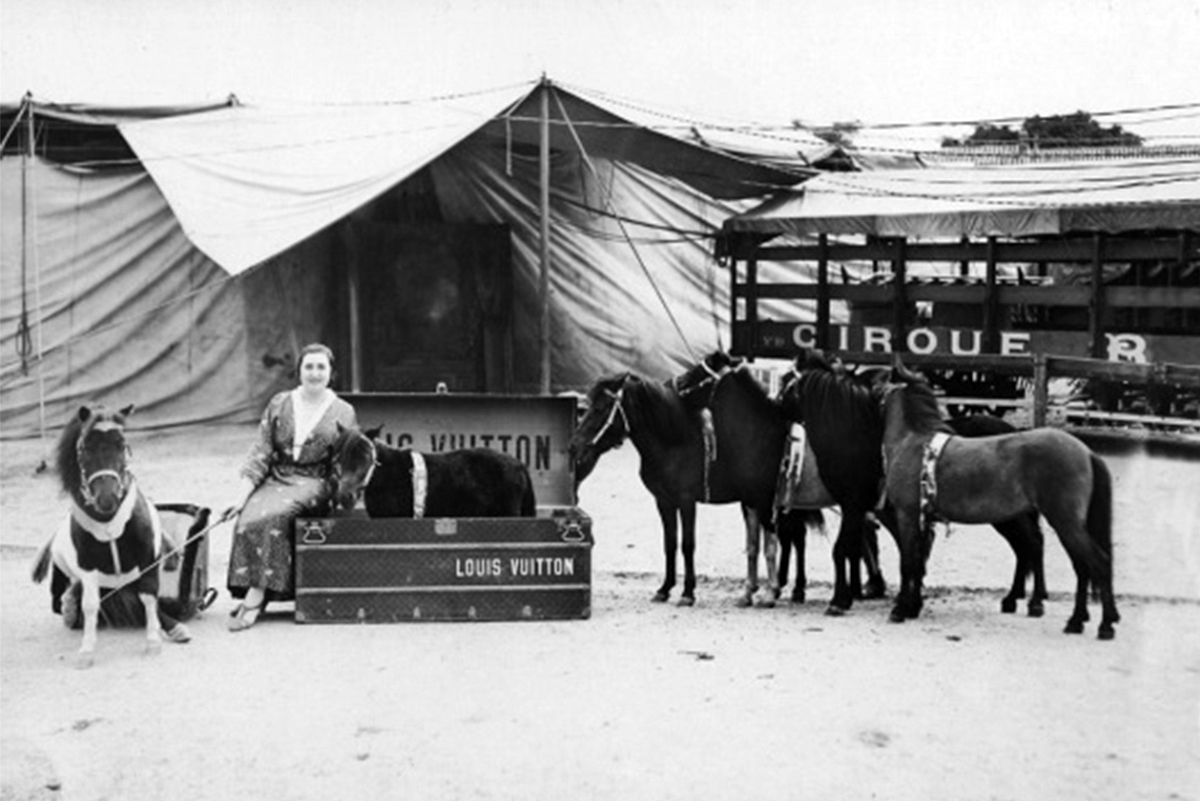 A photograph from the Louis Vuitton archives 