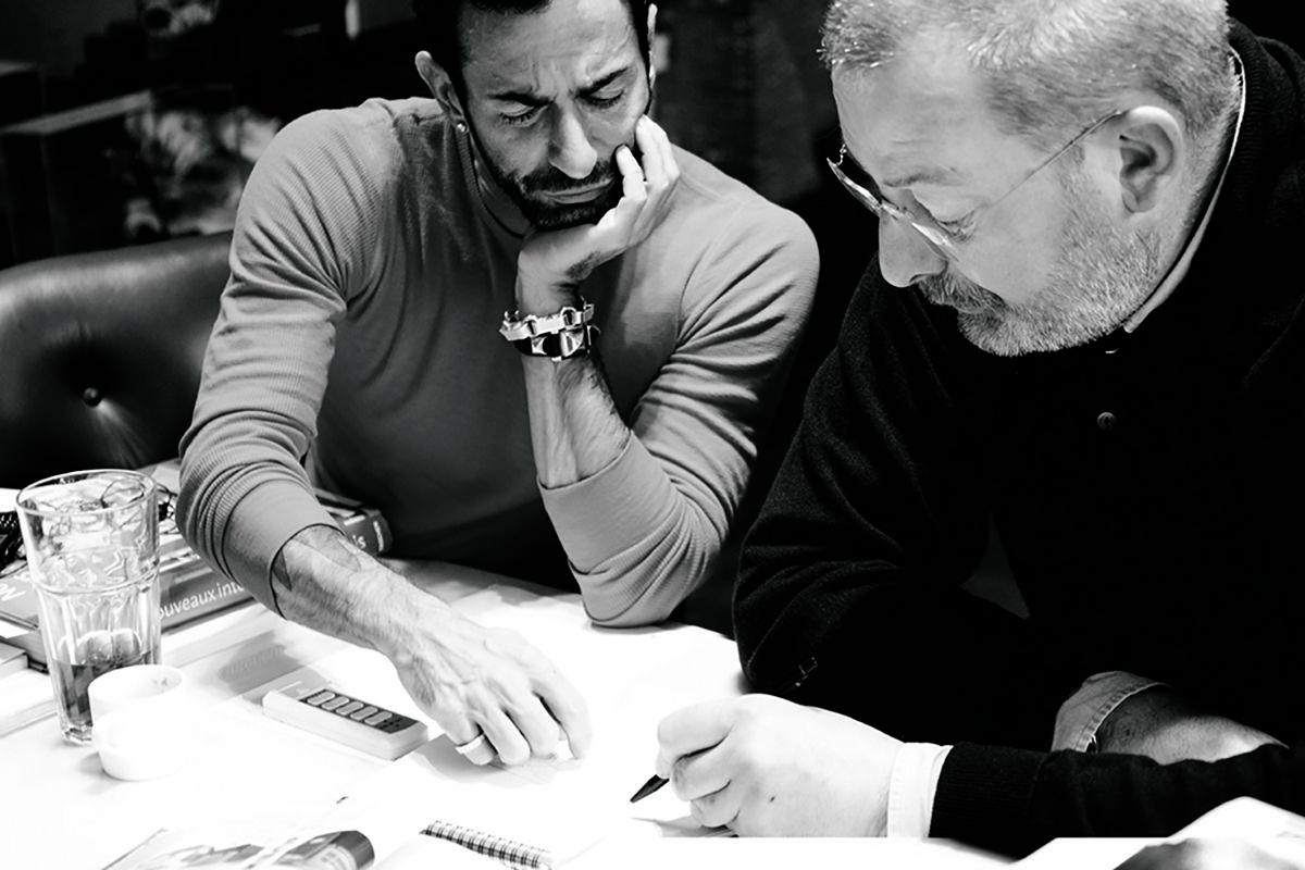  Designer Marc Jacobs and the late great-great-grandson of Louis Vuitton, Patrick-Louis Vuitton