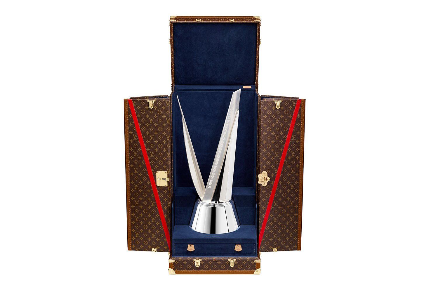  The Louis Vuitton America Cup Challenger Playoffs trophy and trunk, 2017