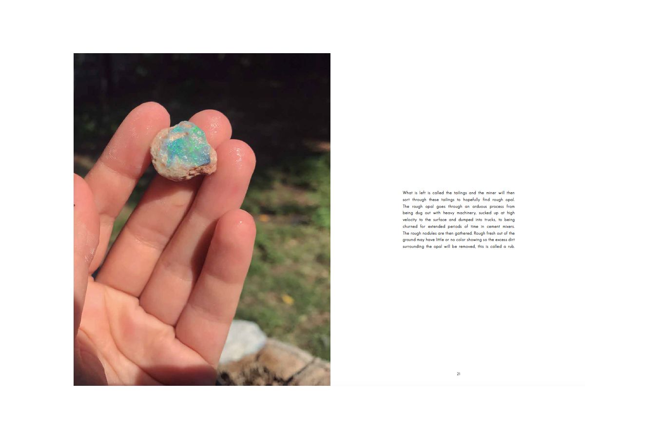  Tracing the journey of opal from mine to finished jewellery piece in Black Opal, Only From Australia by Imagem